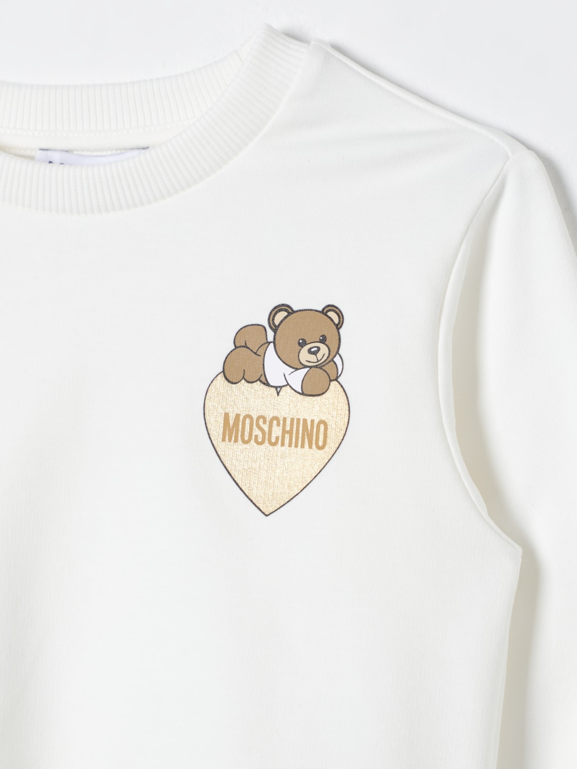 MOSCHINO SWEATER: Sweater kids Moschino, White - Img 3