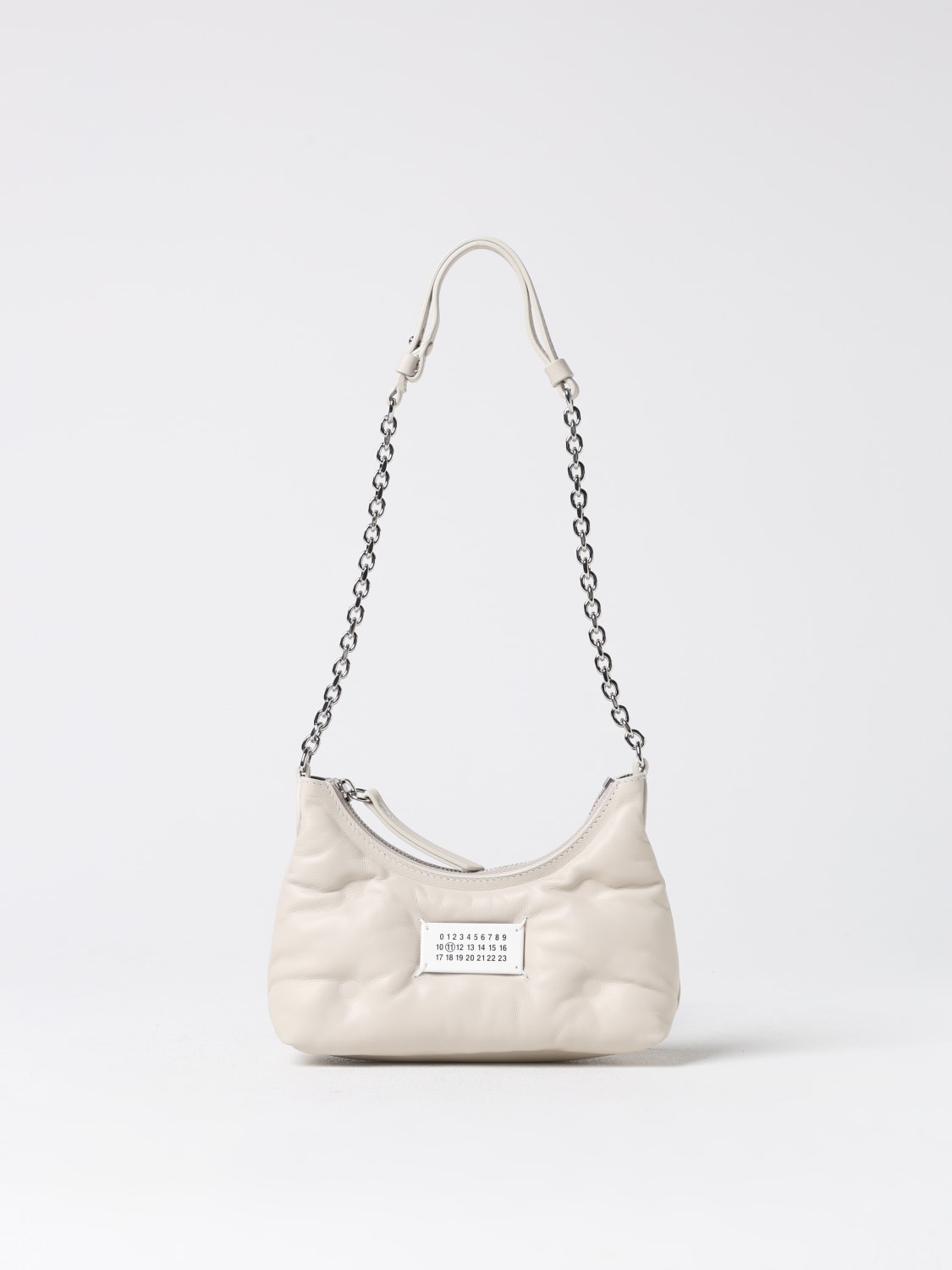 MAISON MARGIELA BORSA: Borsa Glam Slam Maison Margiela in nappa capitonnè , Grigio - Img 1