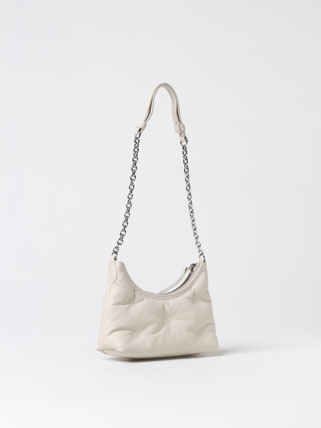 MAISON MARGIELA BORSA: Borsa Glam Slam Maison Margiela in nappa capitonnè , Grigio - Img 3