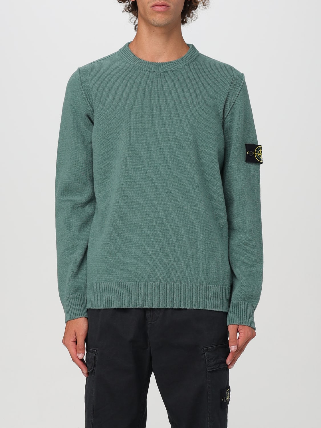 STONE ISLAND SWEATER: Sweatshirt men Stone Island, Sage - Img 1