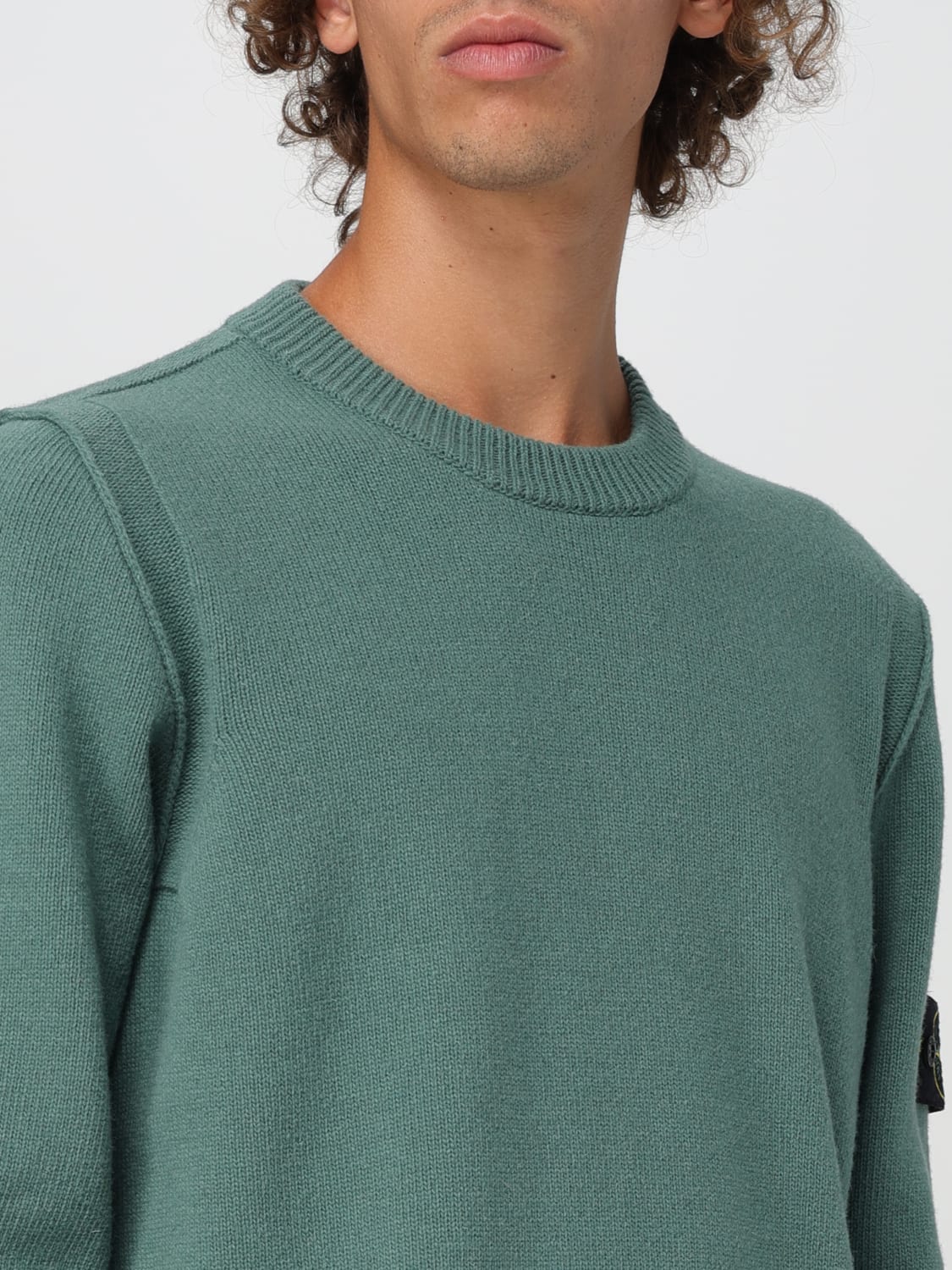 STONE ISLAND SWEATER: Sweatshirt men Stone Island, Sage - Img 5