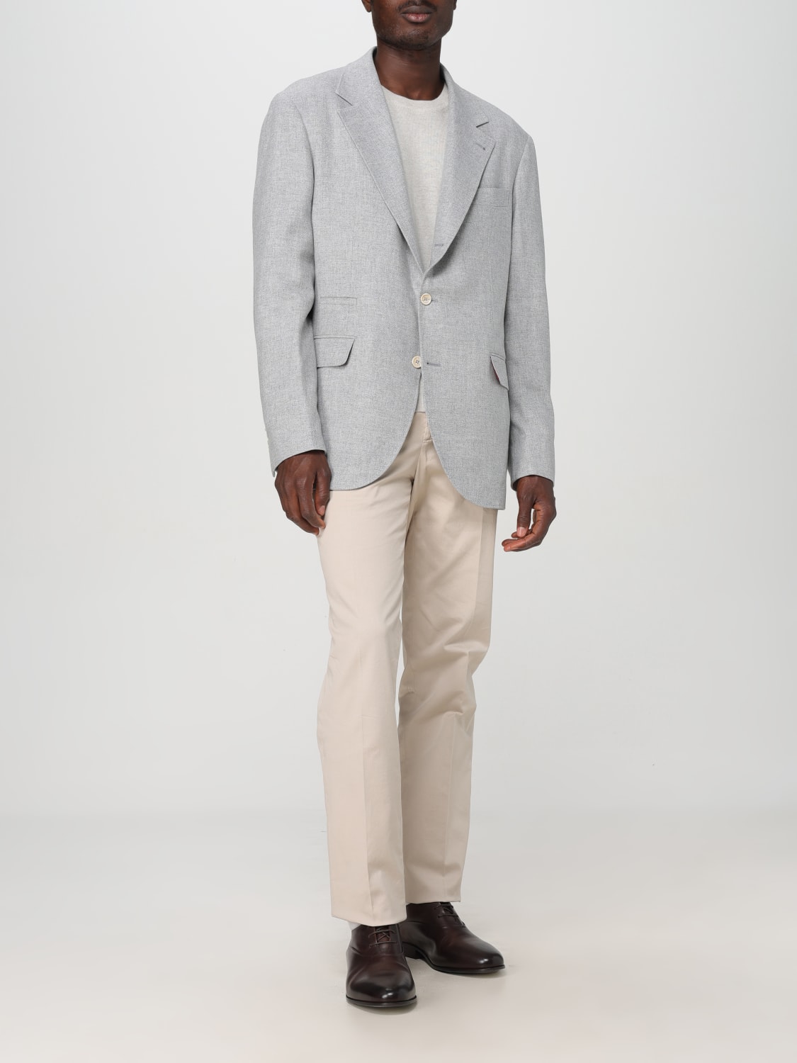 BRUNELLO CUCINELLI BLAZER: Blazer herren Brunello Cucinelli, Grau - Img 2