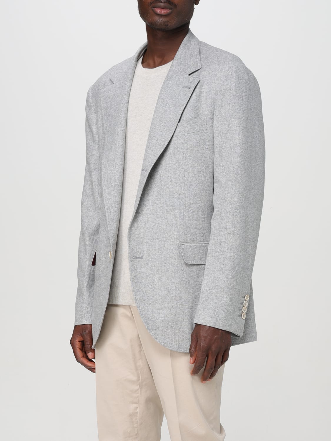 BRUNELLO CUCINELLI BLAZER: Blazer men Brunello Cucinelli, Grey - Img 4