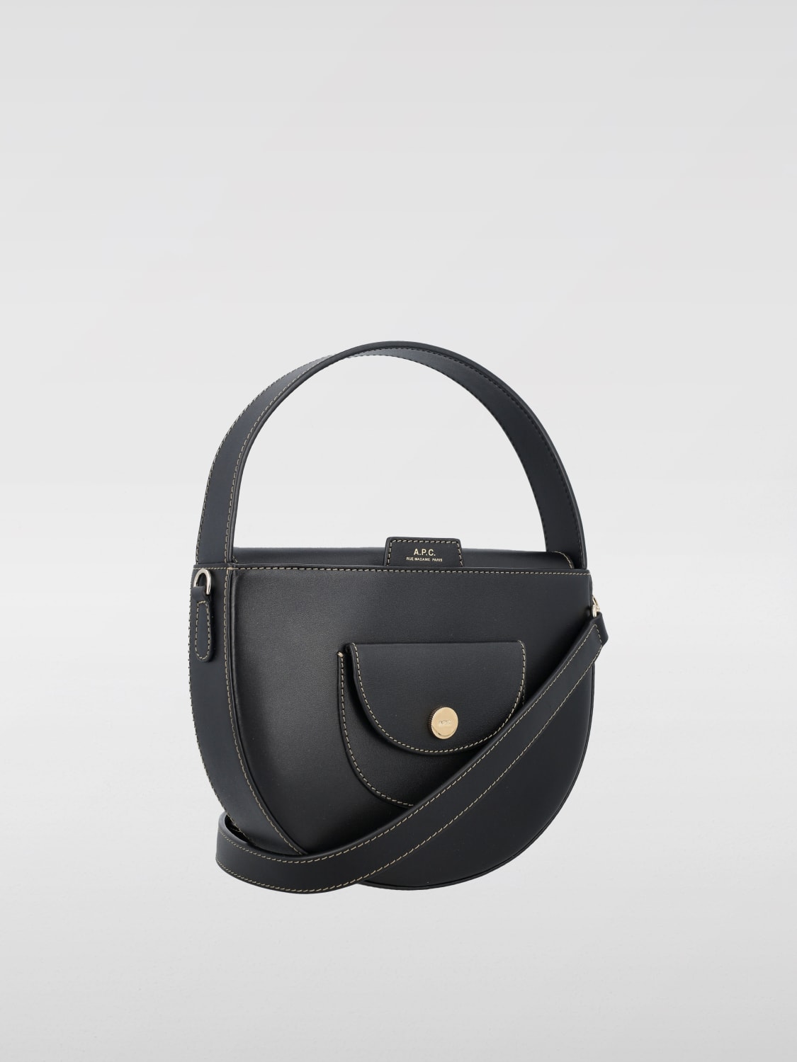 A.P.C. BORSA MINI: Borsa Pocket A.P.C. in pelle , Nero - Img 2