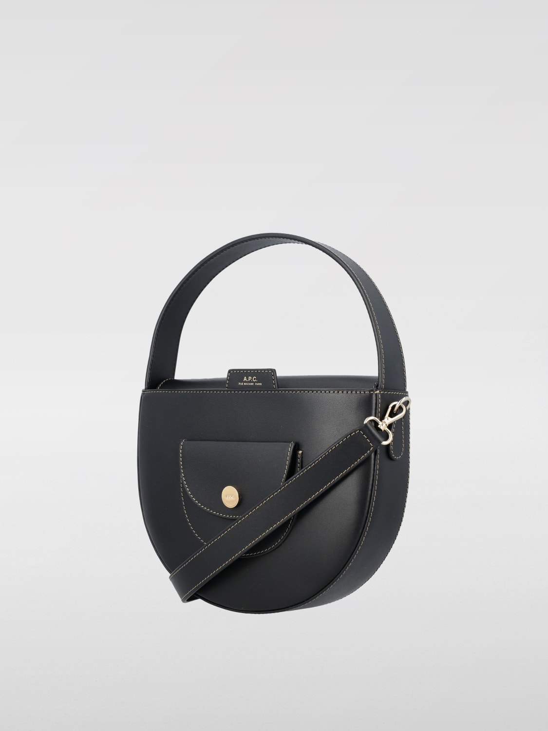 A.P.C. BORSA MINI: Borsa Pocket A.P.C. in pelle , Nero - Img 3