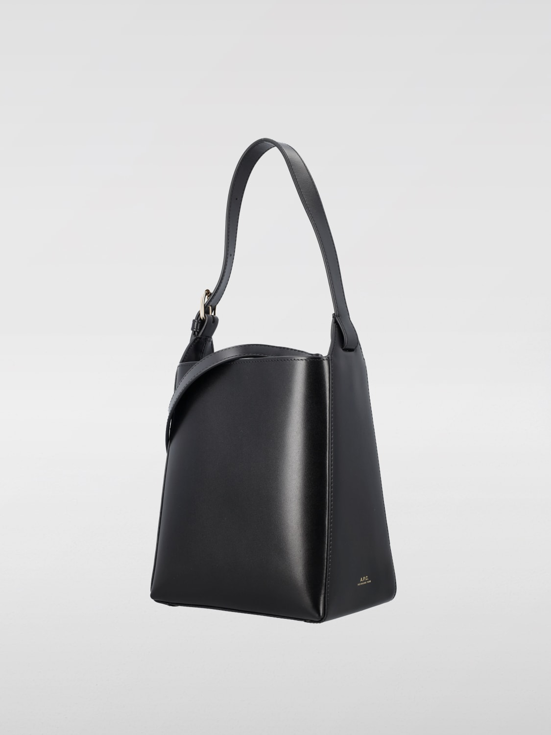 A.P.C. BORSA MINI: Borsa Virginie A.P.C. in pelle , Nero - Img 3