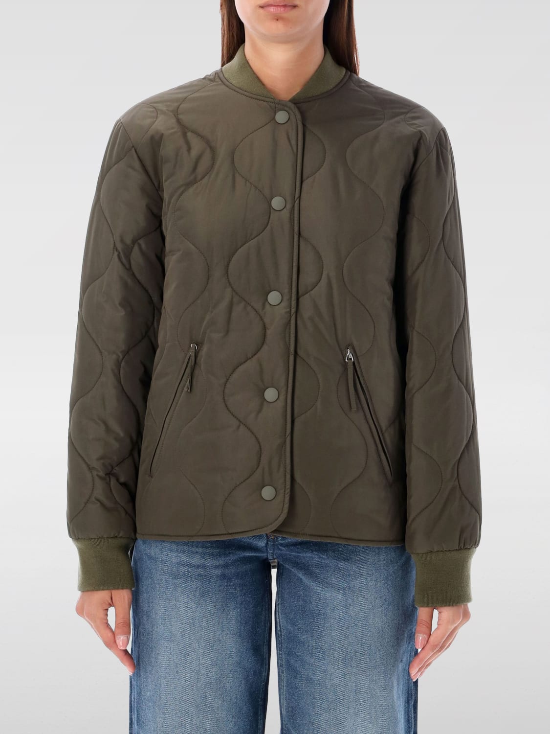 A.P.C. VESTE: Manteau femme A.P.C., Kaki - Img 1