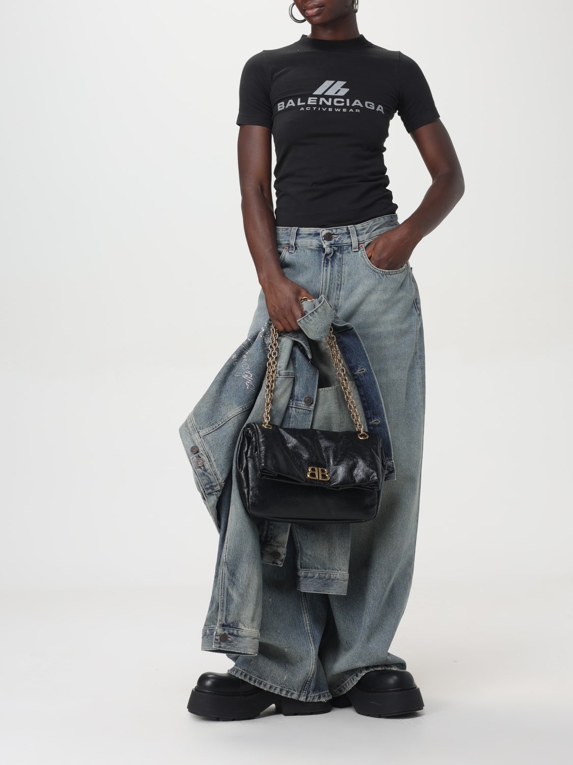 デニム・ジーパン BALENCIAGA SS25 Trousers (824300 TSW651963) BALENCIAGA】オーバーサイズ BAGGY パンツ (BALENCIAGA/デニム