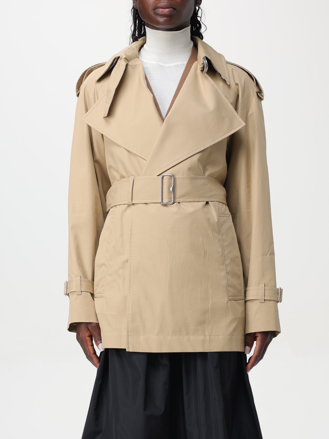 BURBERRY TRENCH COAT: Jacket woman Burberry, Beige - Img 1