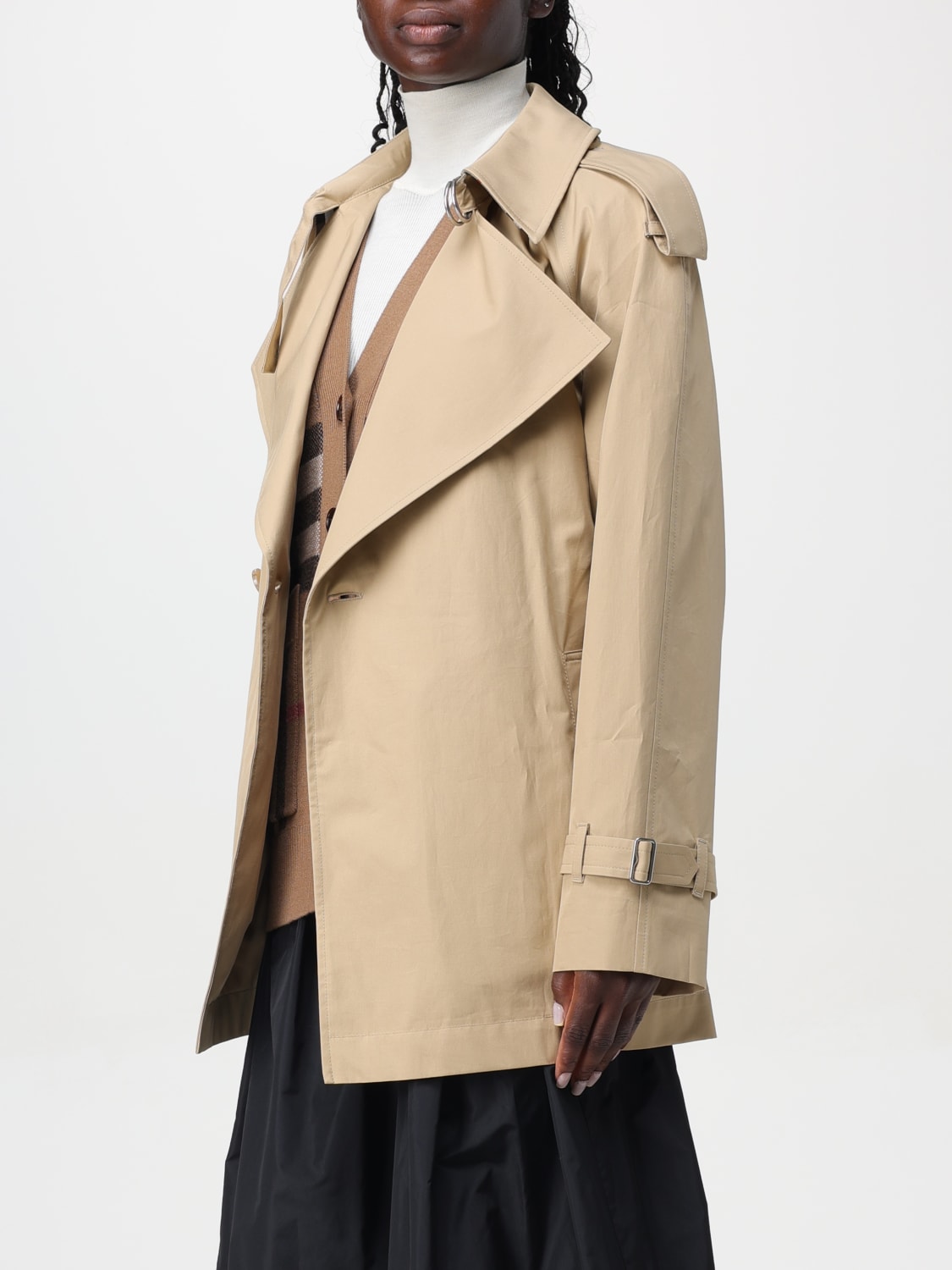 BURBERRY TRENCH COAT: Jacket woman Burberry, Beige - Img 4