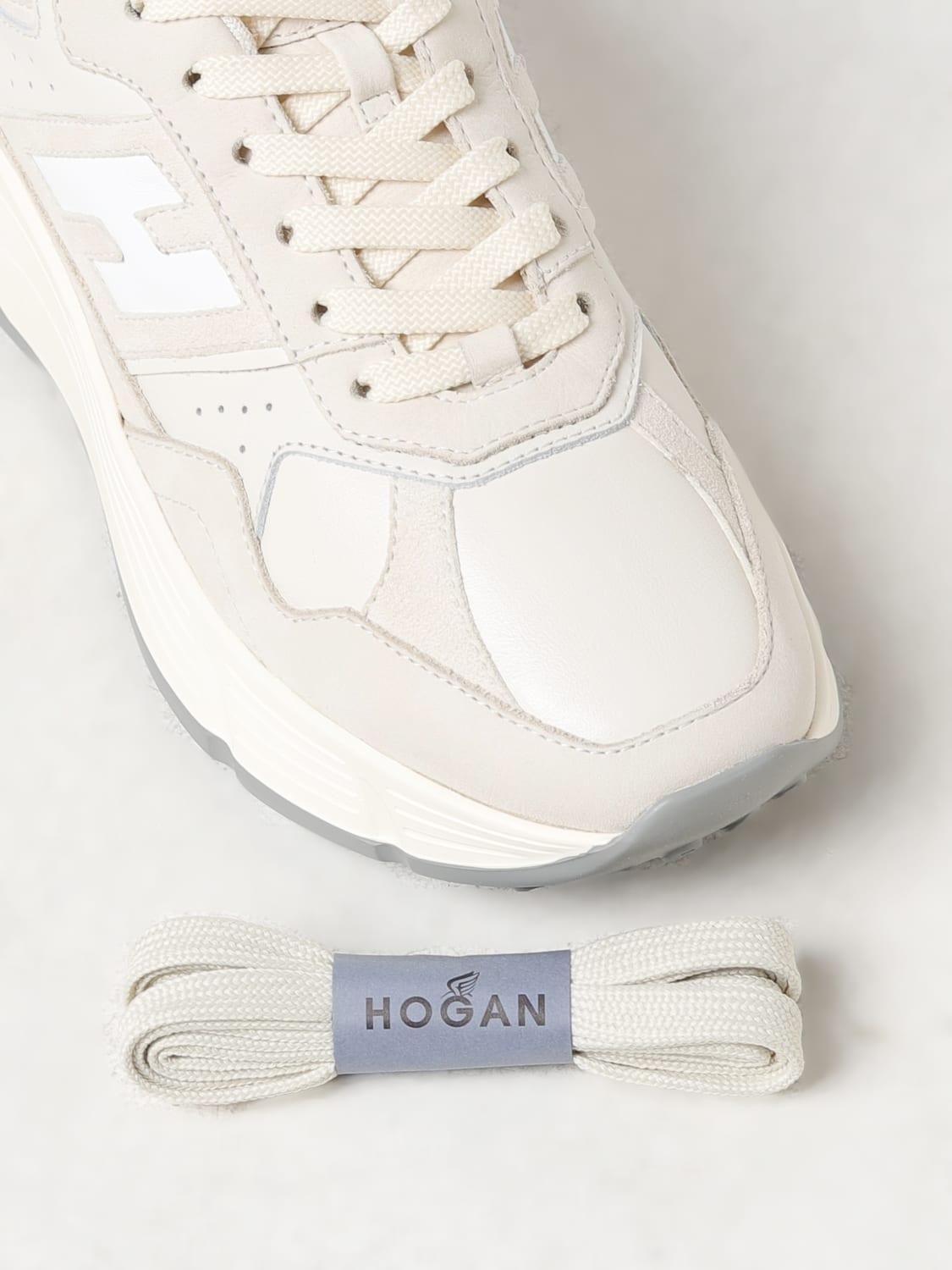 HOGAN SNEAKERS: Sneakers woman Hogan, Beige - Img 4