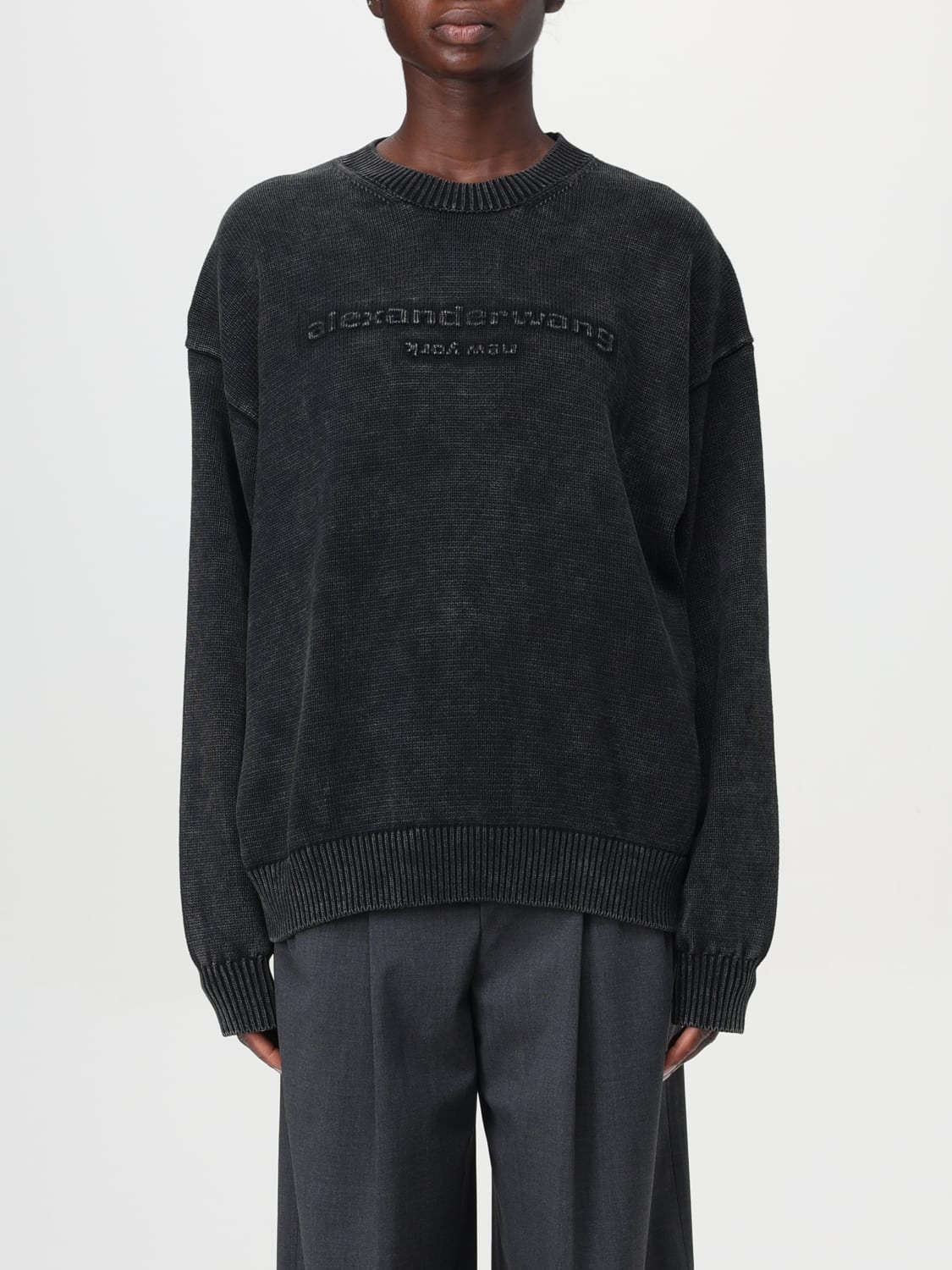 ALEXANDER WANG SWEATER: Sweatshirt woman Alexander Wang, Black - Img 1