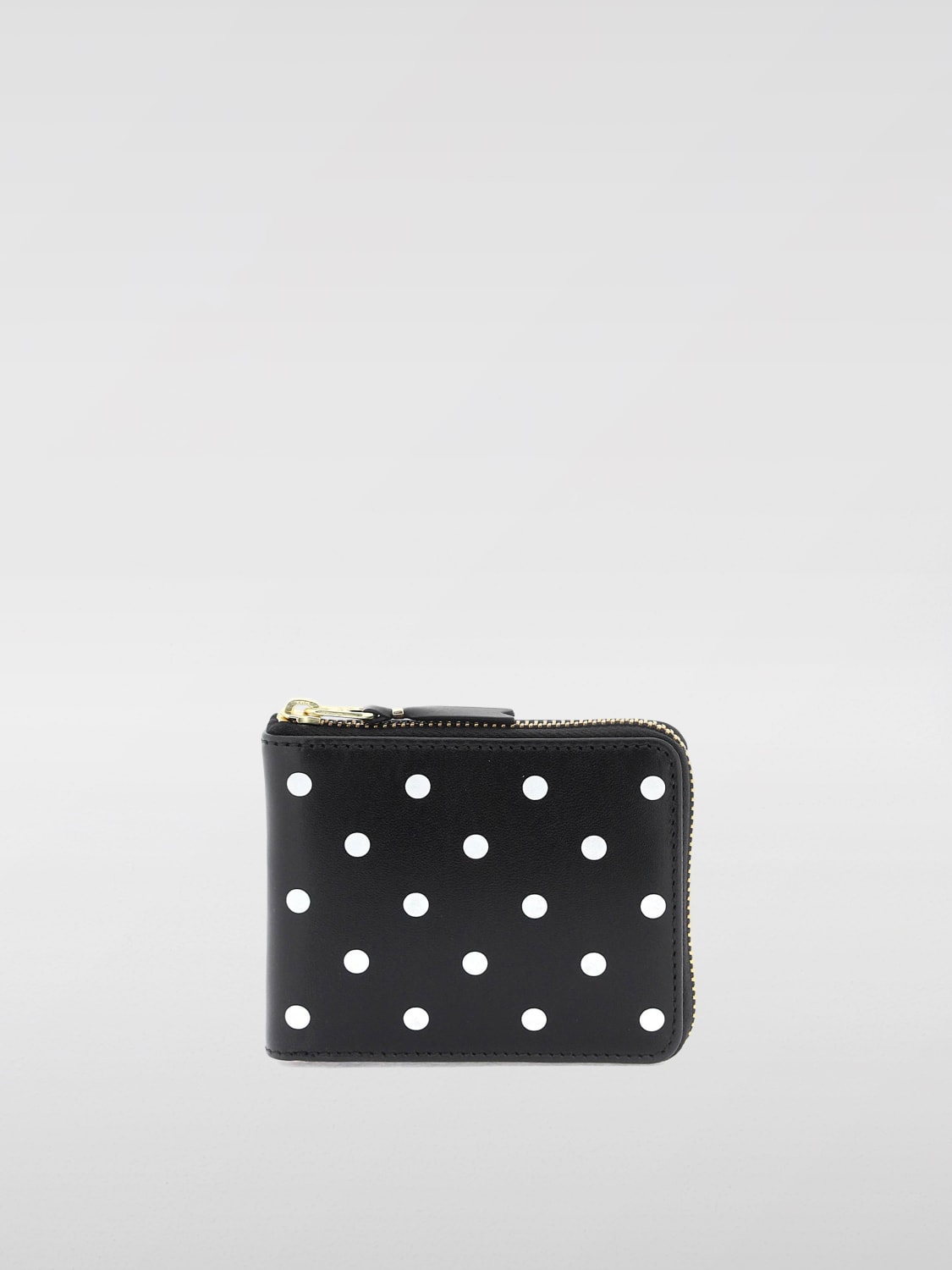 Giglio Portafoglio Comme Des Garçons Wallet in pelle con pois all over