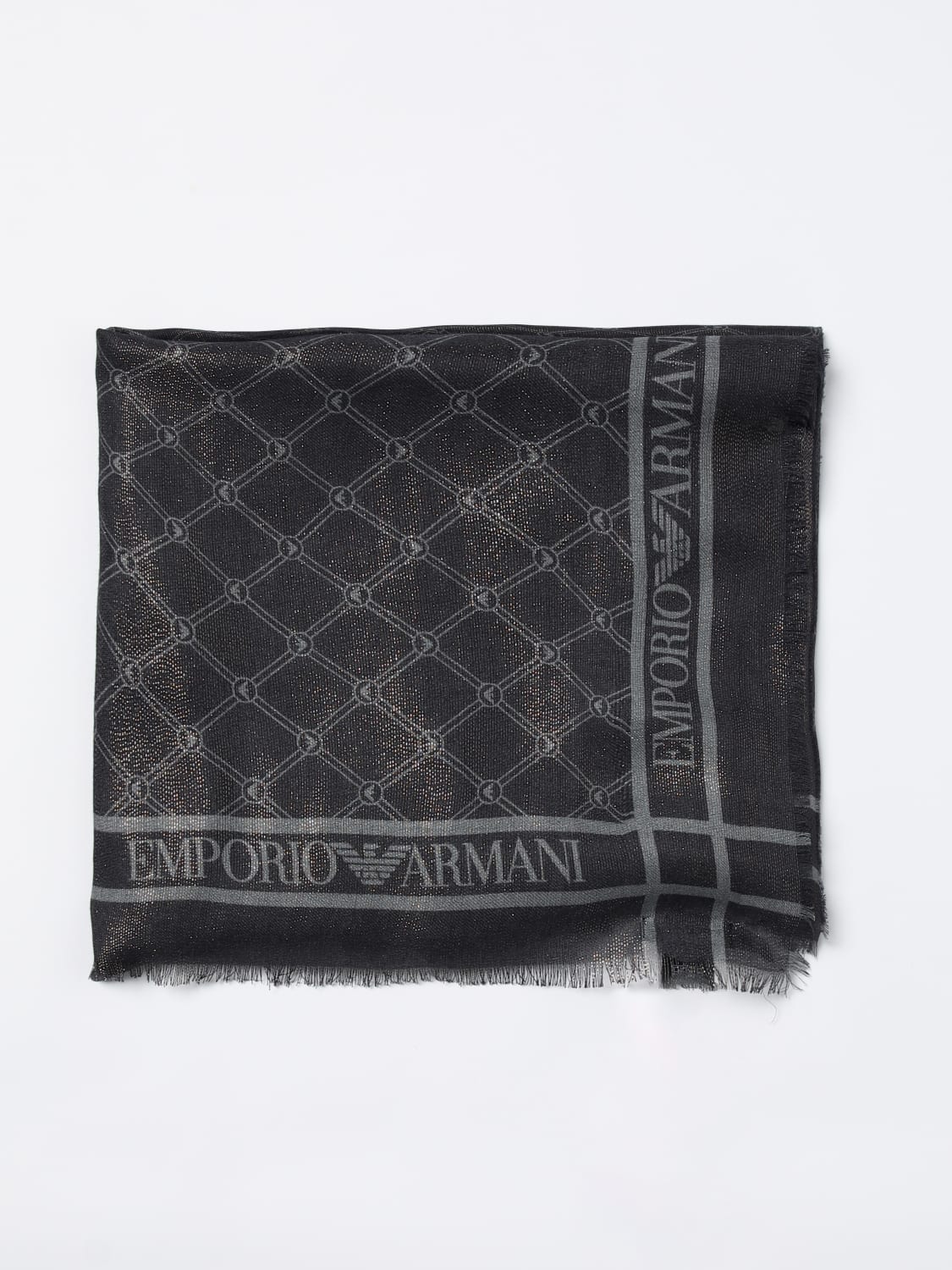 スカーフ EMPORIO ARMANI Woman Scarf Grey 6353314F309 17441 Emporio Armani Outlet: Scarf woman - Grey | Emporio Armani