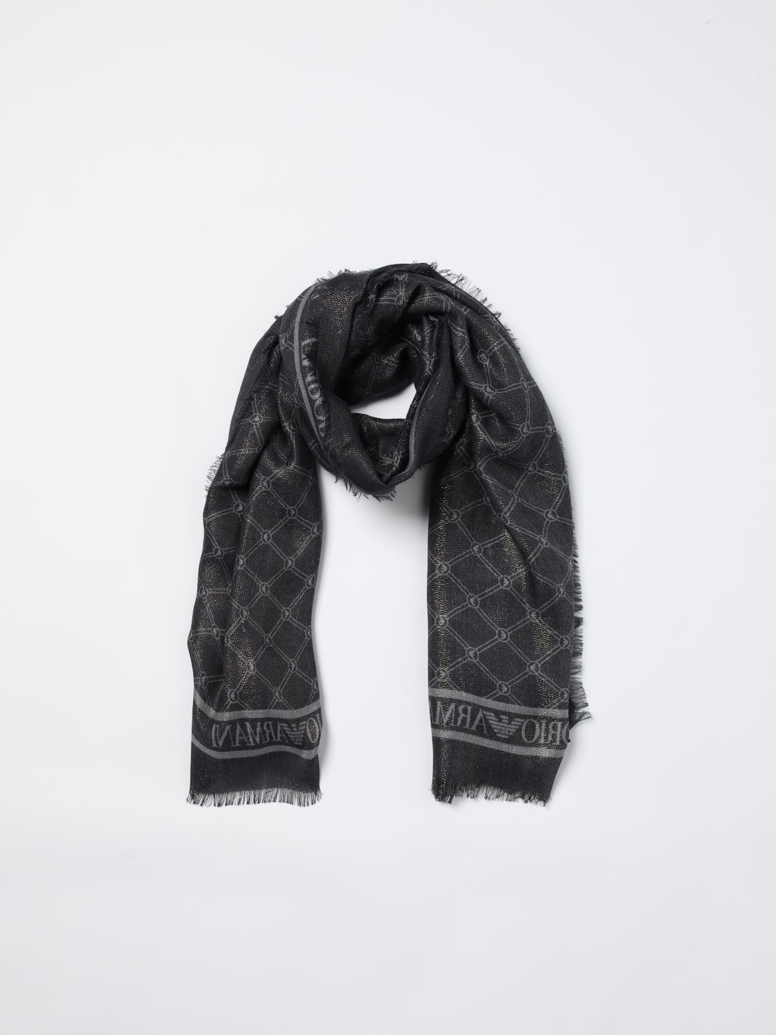 スカーフ EMPORIO ARMANI Woman Scarf Grey 6353314F309 17441 Emporio Armani Outlet: Scarf woman - Grey | Emporio Armani