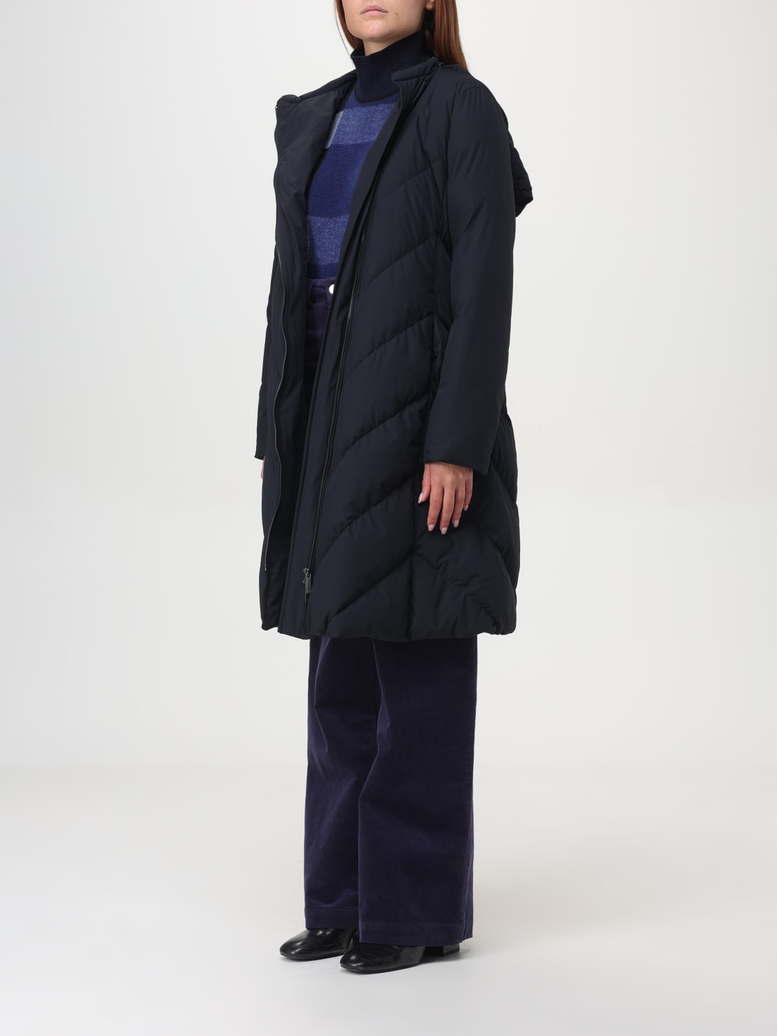 Armani coat black best sale