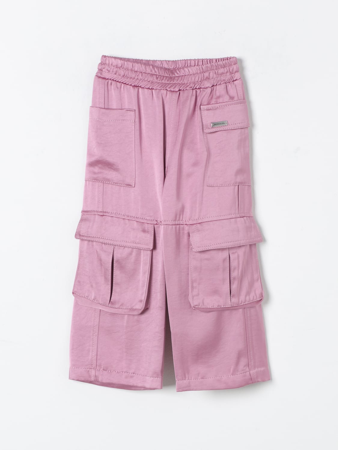 MONNALISA PANTS: Pants kids Monnalisa, Pink - Img 1