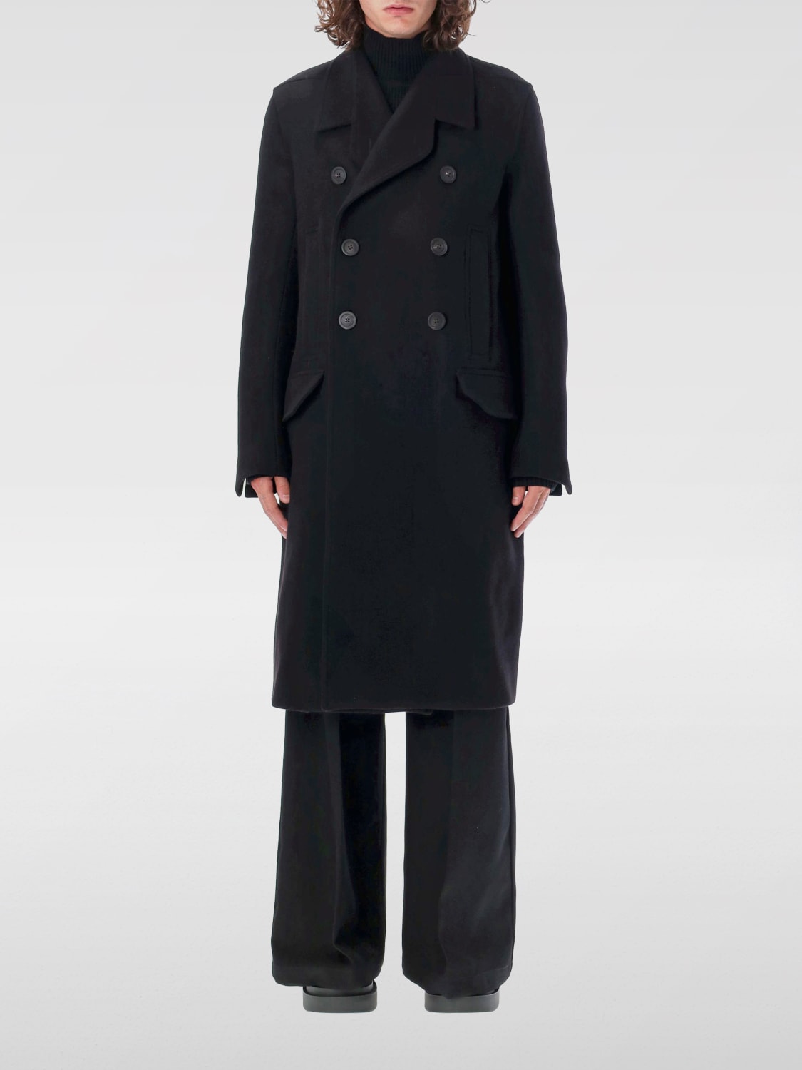 RICK OWENS COAT: Coat men Rick Owens, Black - Img 1