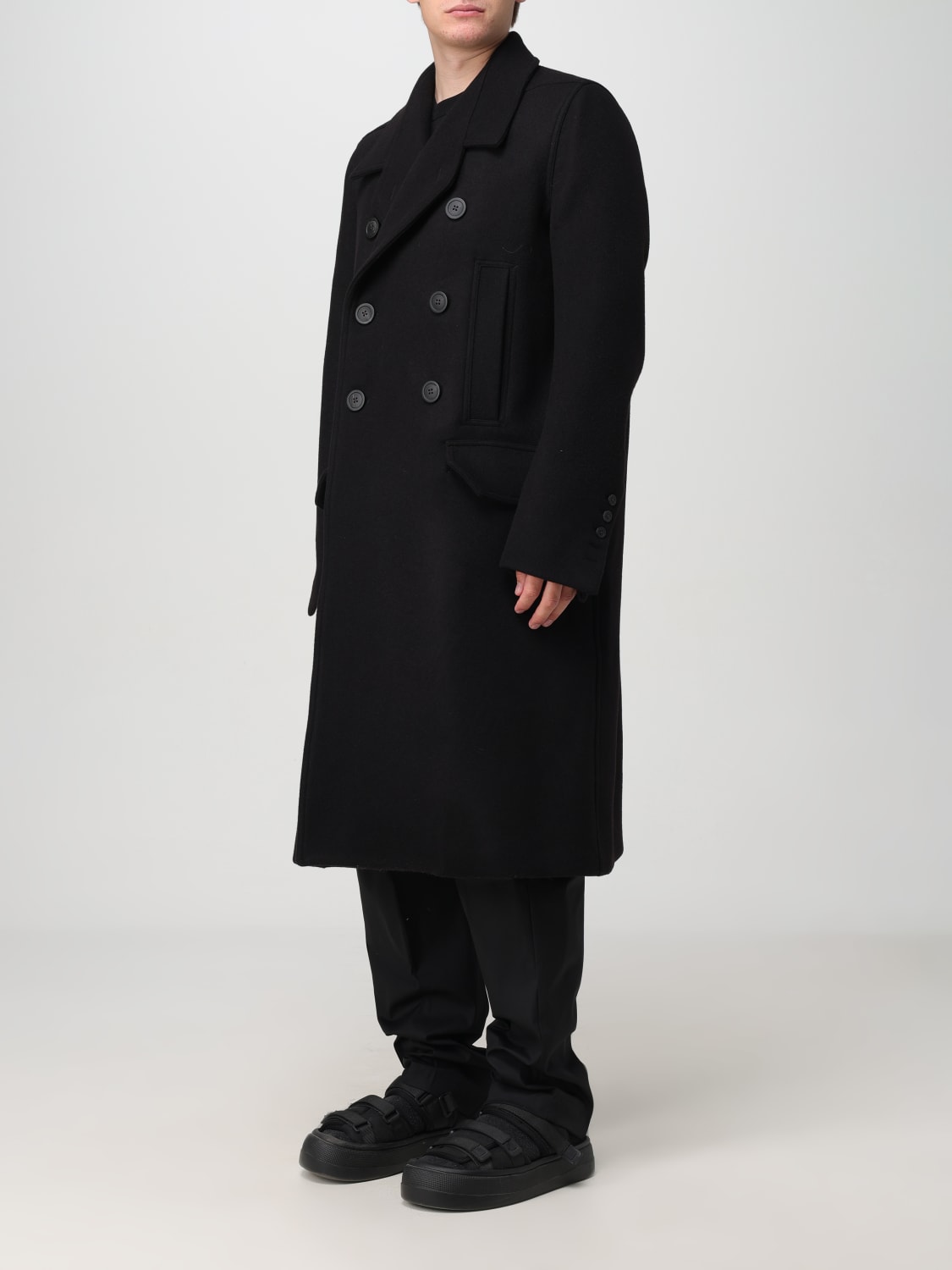 RICK OWENS COAT: Coat men Rick Owens, Black - Img 4