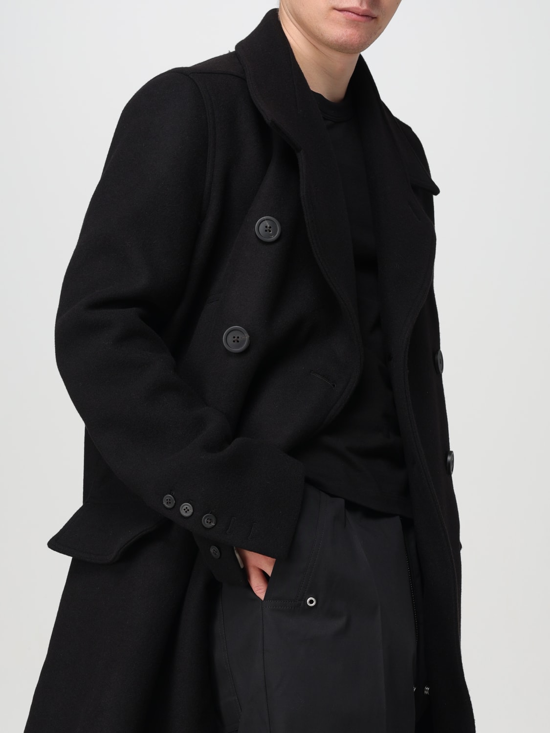 RICK OWENS COAT: Coat men Rick Owens, Black - Img 5