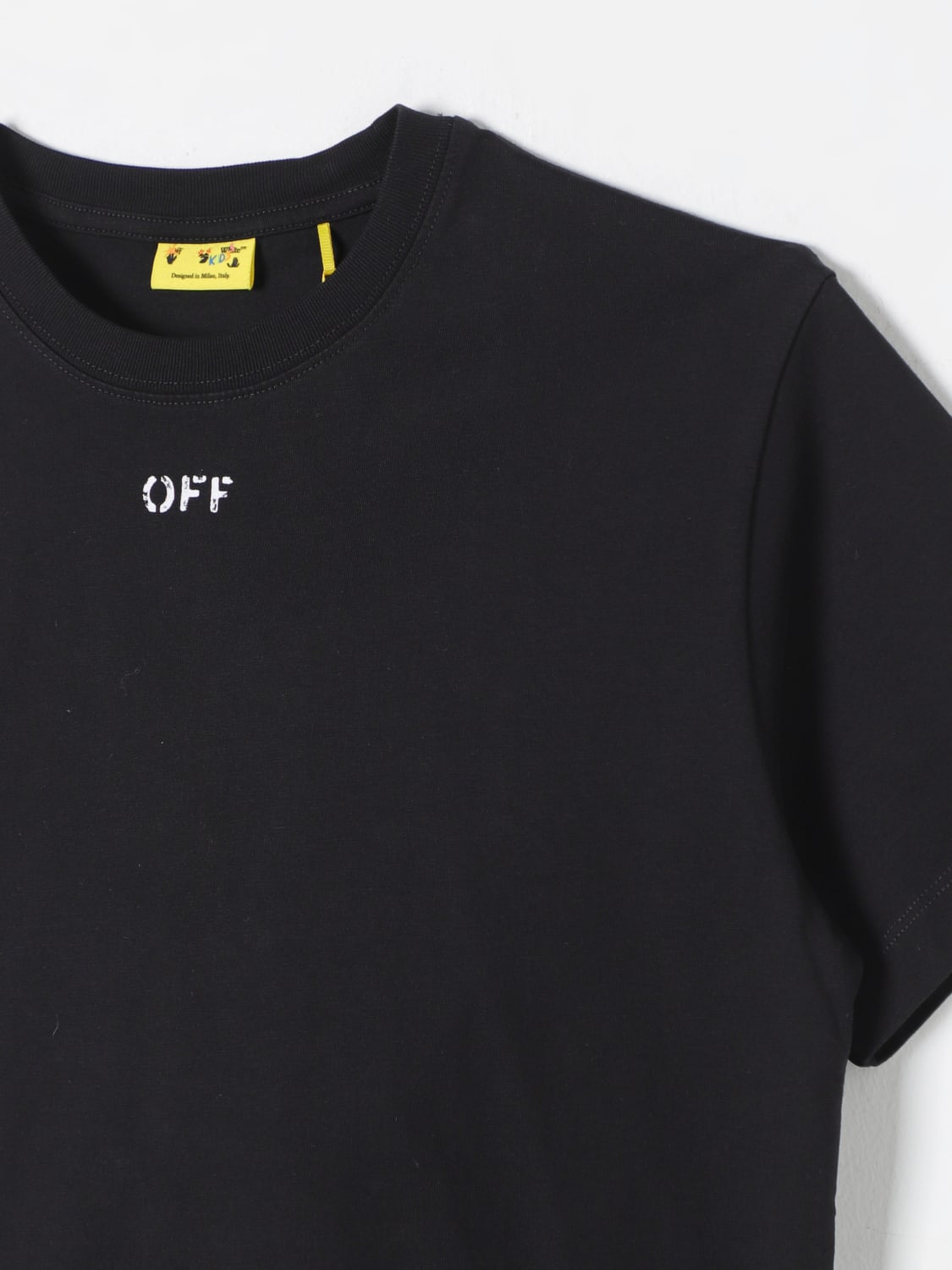 OFF-WHITE KIDS 티셔츠: 티셔츠 남아 Off-white, 블랙 - Img 3