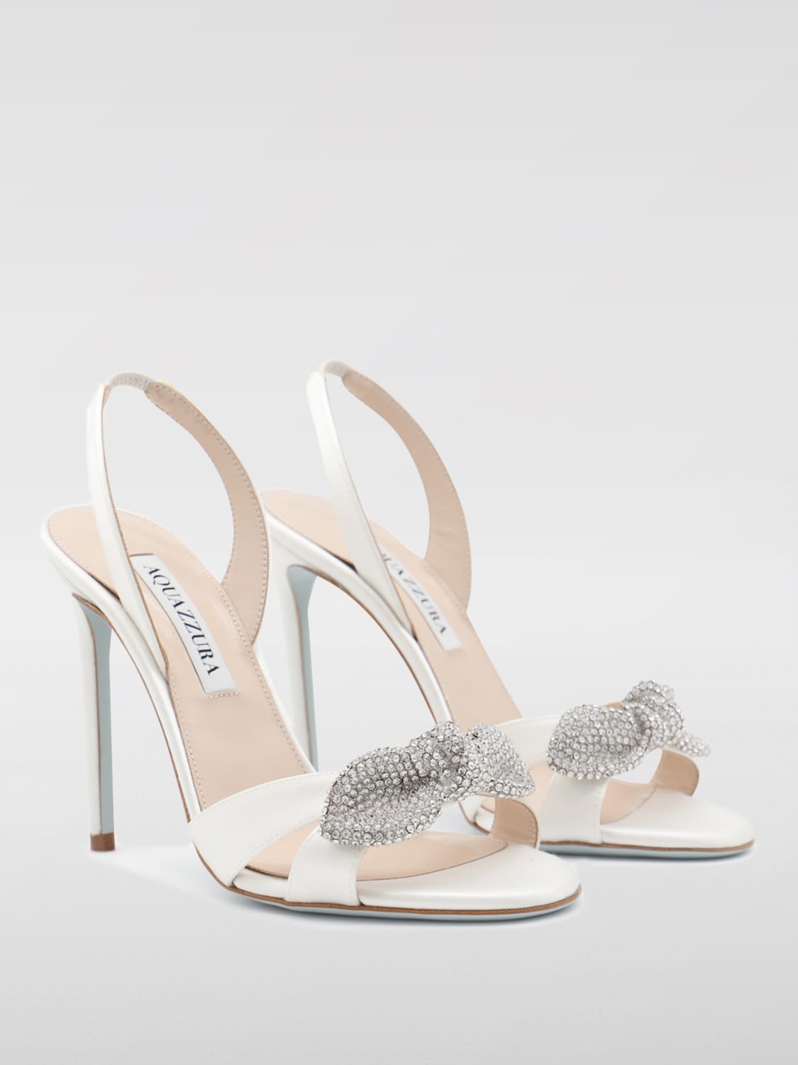 AQUAZZURA HEELED SANDALS: High heel shoes woman Aquazzura, White - Img 2