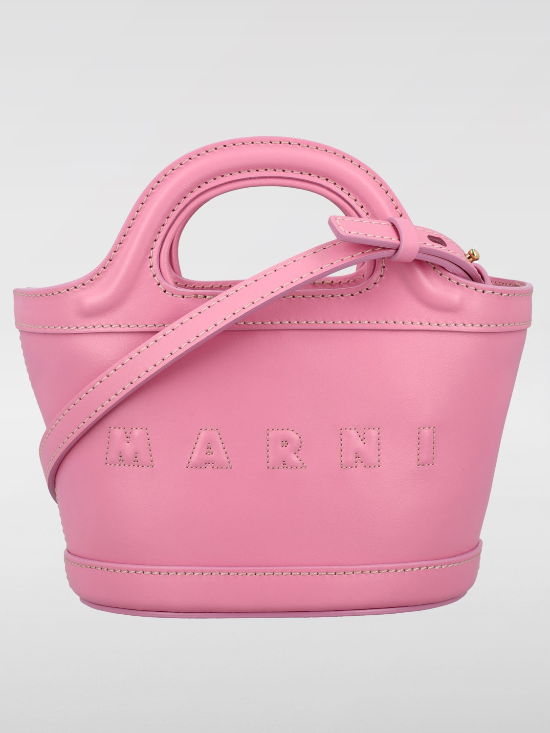 MARNI BORSA: Borsa Tropicalia Marni in pelle , Rosa - Img 1