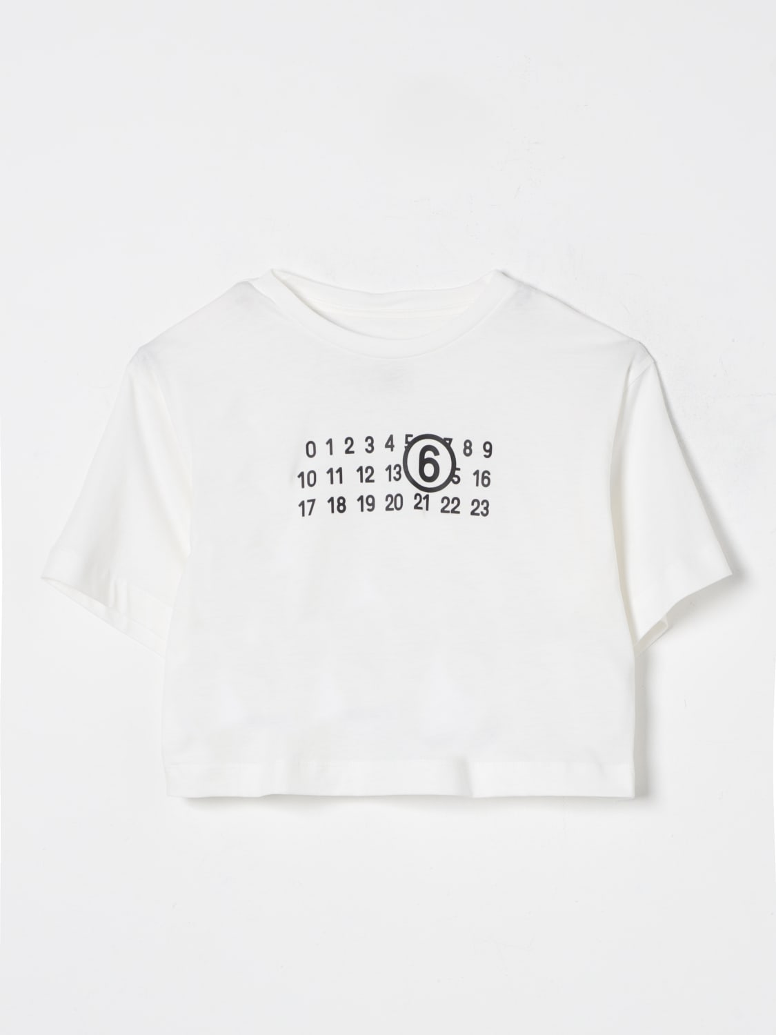 MM6 MAISON MARGIELA T-SHIRT: T-shirt enfant Mm6 Maison Margiela, Blanc - Img 1