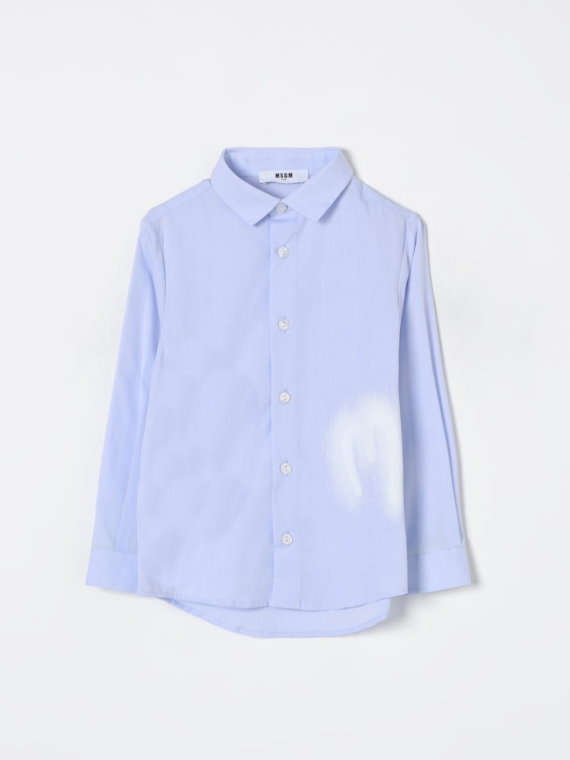 MSGM KIDS CAMISA: Camisa niños MSGM Kids, Azul Claro - Img 1