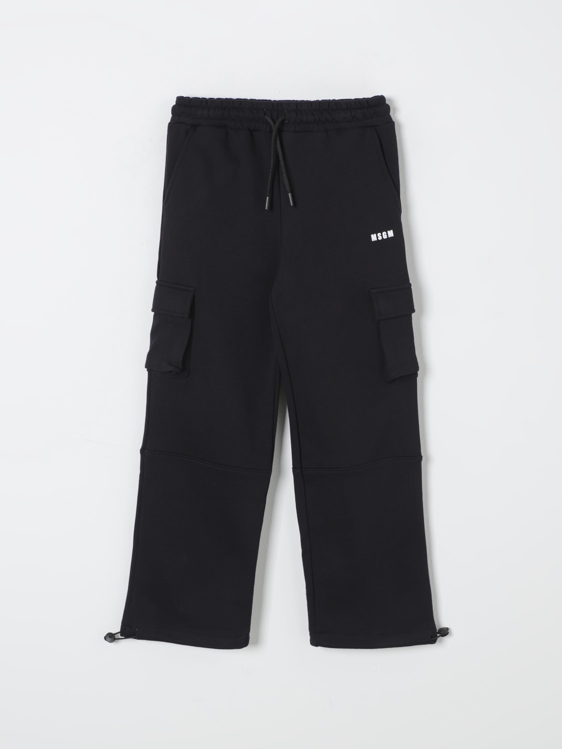 MSGM KIDS PANTS: Pants kids MSGM Kids, Black - Img 1