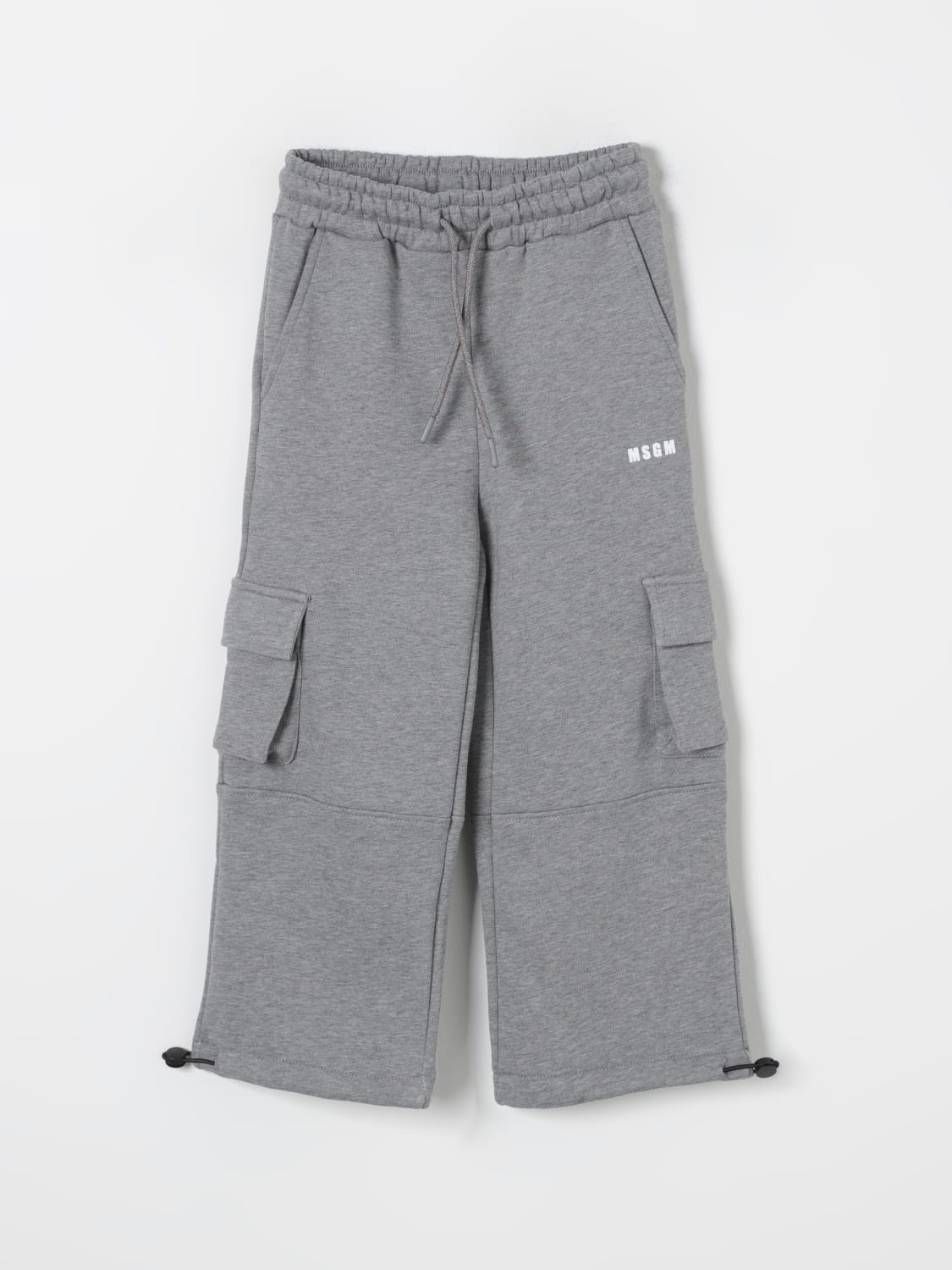 MSGM KIDS PANTS: Pants kids MSGM Kids, Grey - Img 1