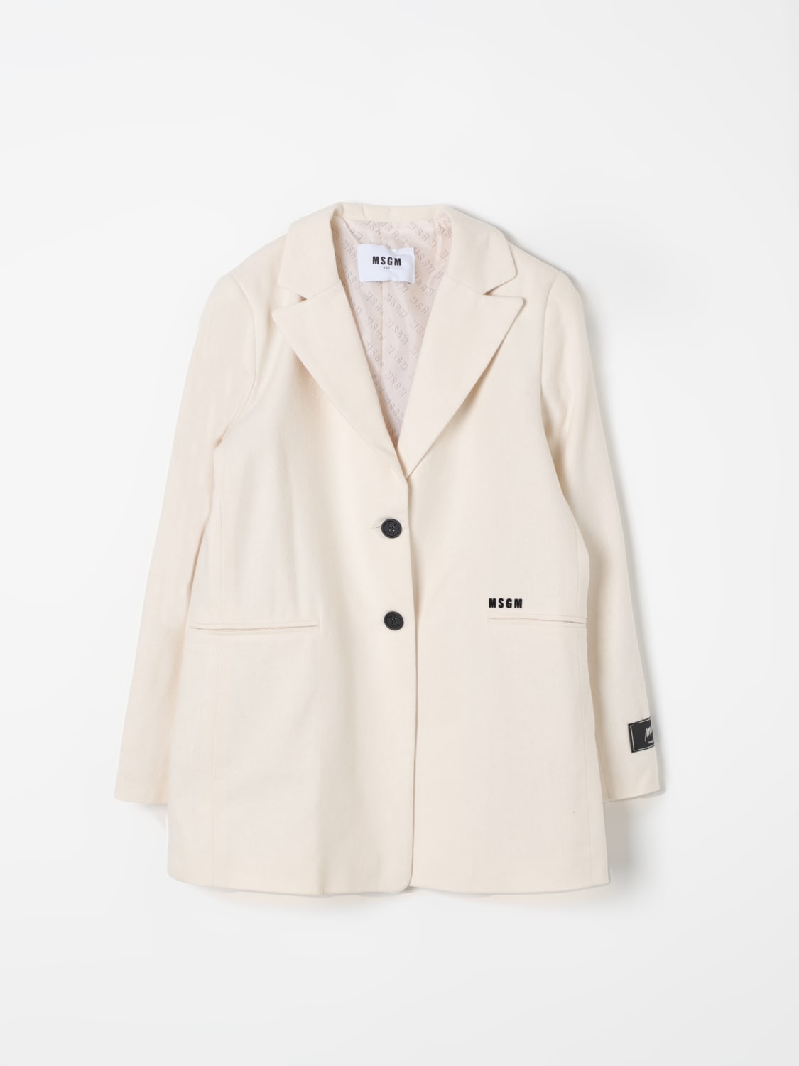 MSGM KIDS BLAZER: Jacke kinder MSGM Kids, Beige - Img 1