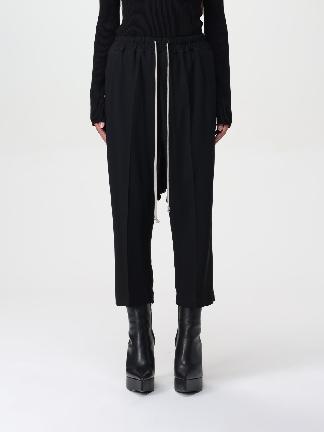 RICK OWENS PANTS: Pants woman Rick Owens, Black - Img 1