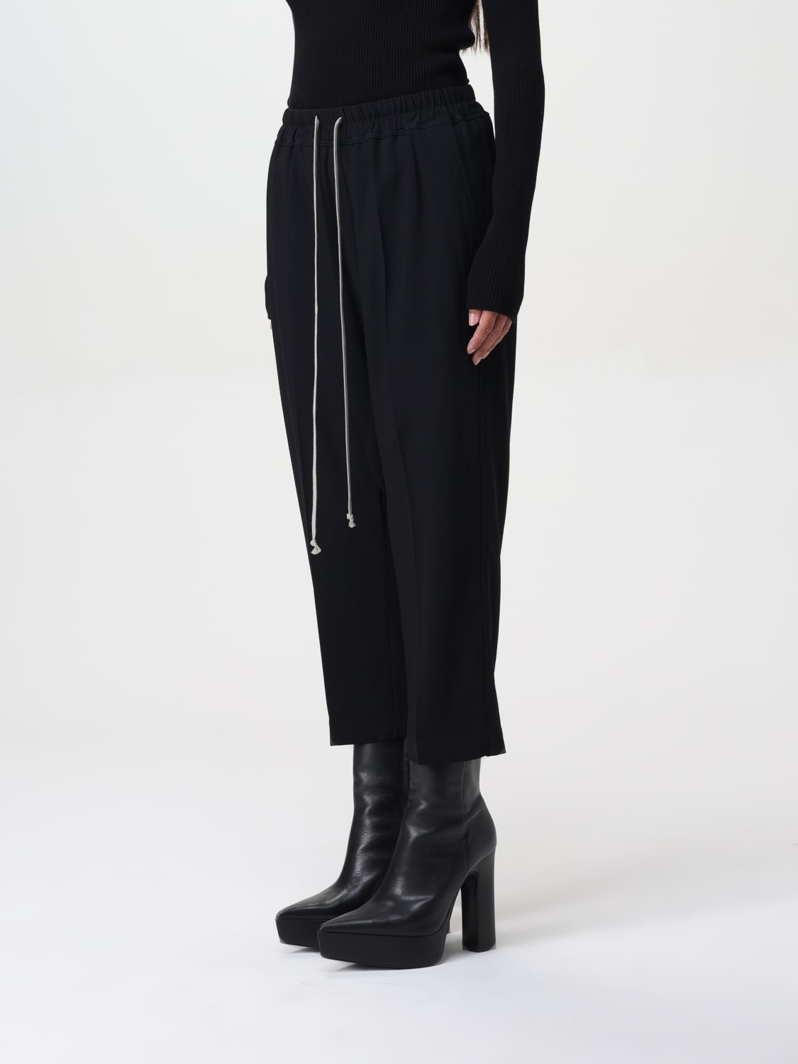 RICK OWENS PANTS: Pants woman Rick Owens, Black - Img 4