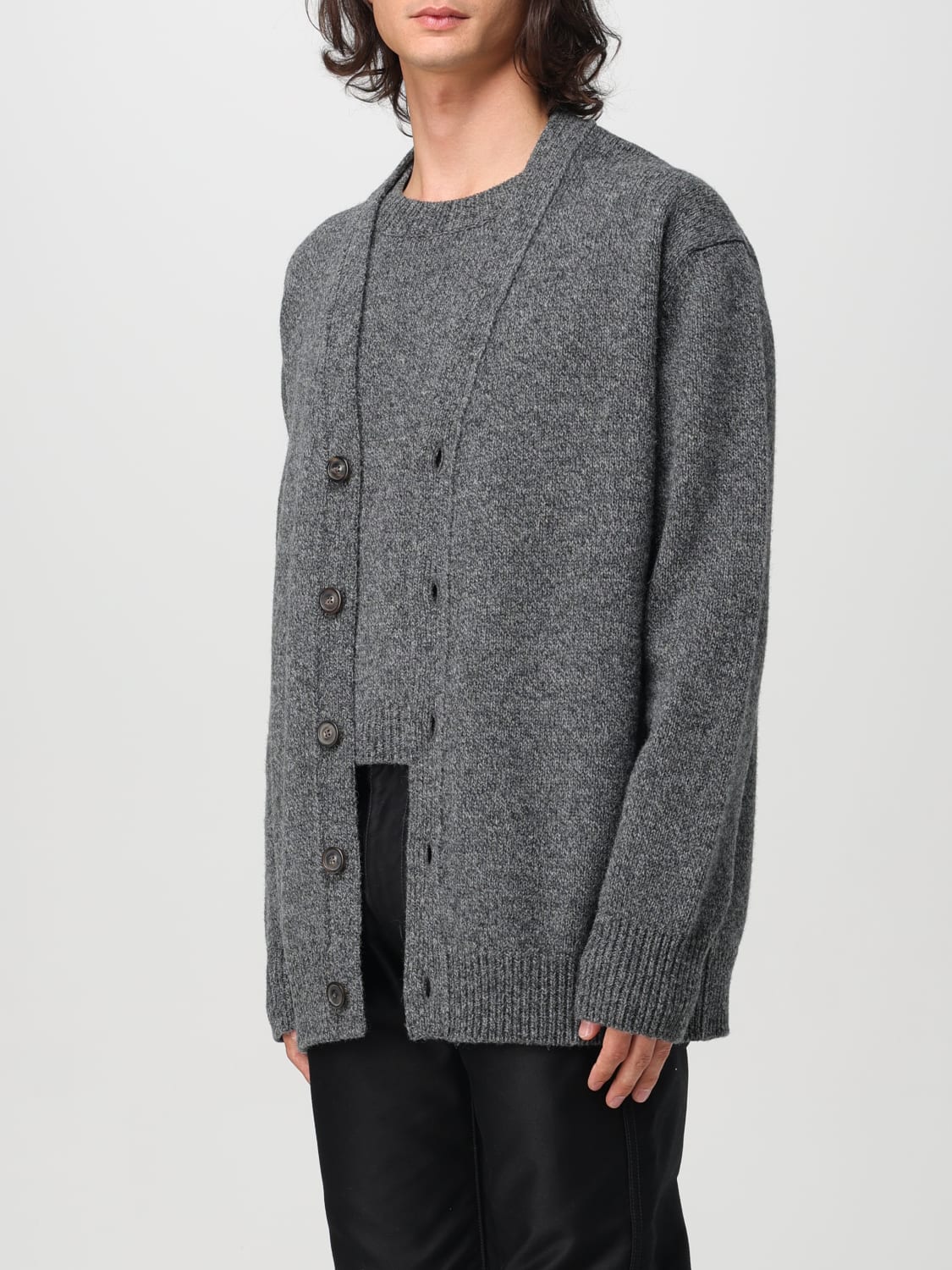 MAISON MARGIELA STRICKJACKE: Strickjacke herren Maison Margiela, Grau - Img 4