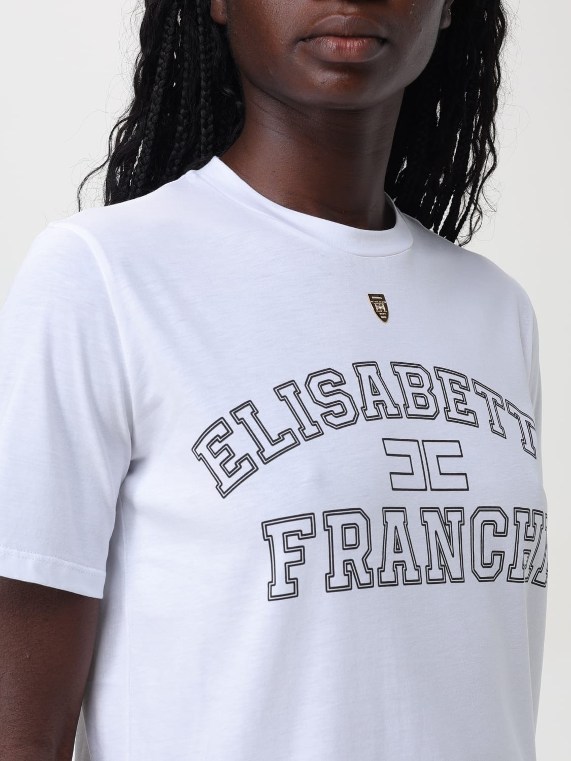 ELISABETTA FRANCHI T-SHIRT: T-shirt woman Elisabetta Franchi, White - Img 3