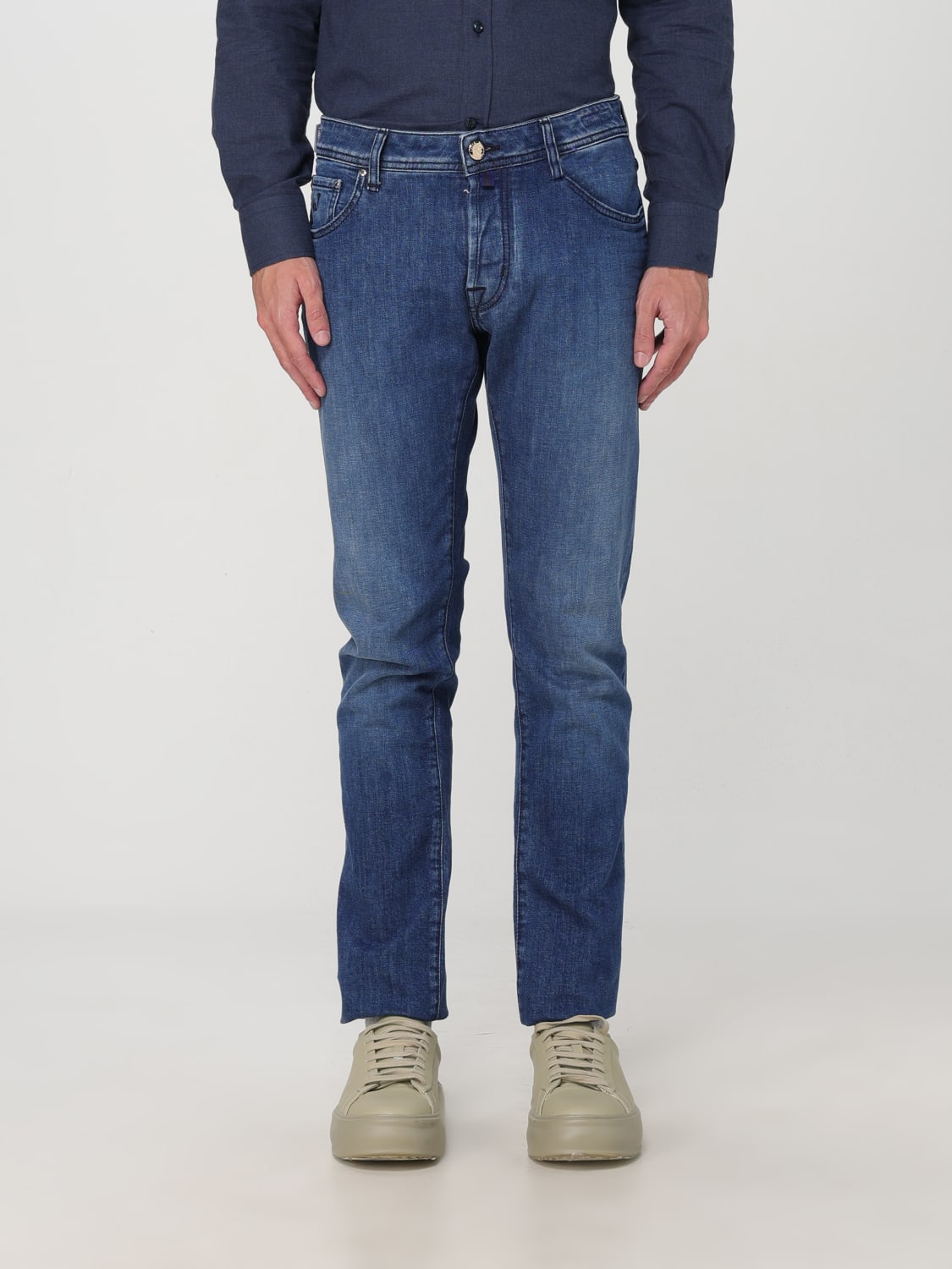 Giglio Jeans Jacob Cohen in denim di cotone con pochette