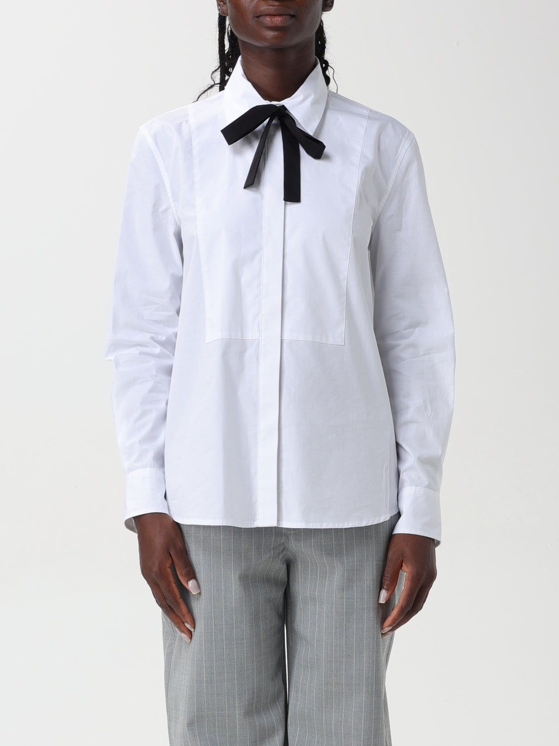 DONDUP CAMICIA: Camicia Dondup in popeline di cotone, Bianco - Img 1