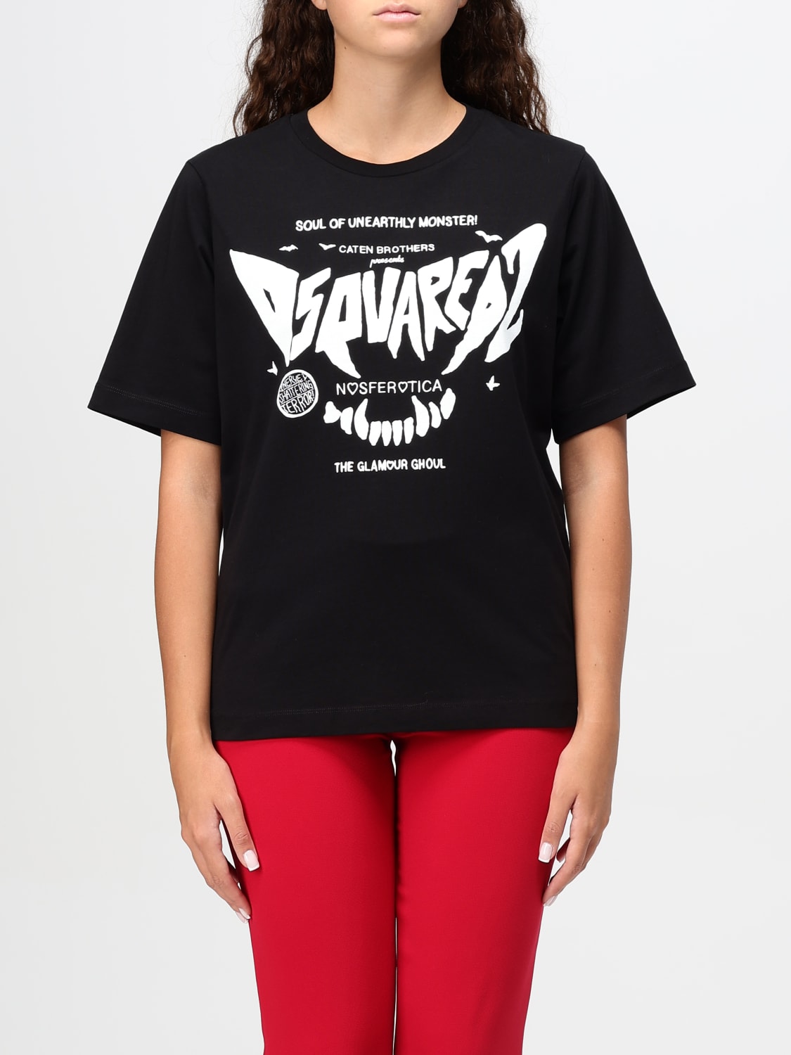 DSQUARED2 T-SHIRT: T-shirt woman Dsquared2, Black - Img 1