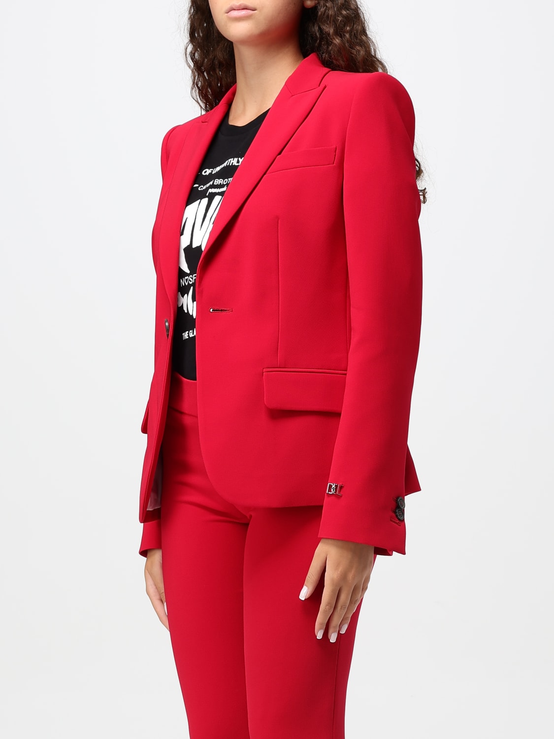 DSQUARED2 BLAZER: Veste femme Dsquared2, Rouge - Img 4