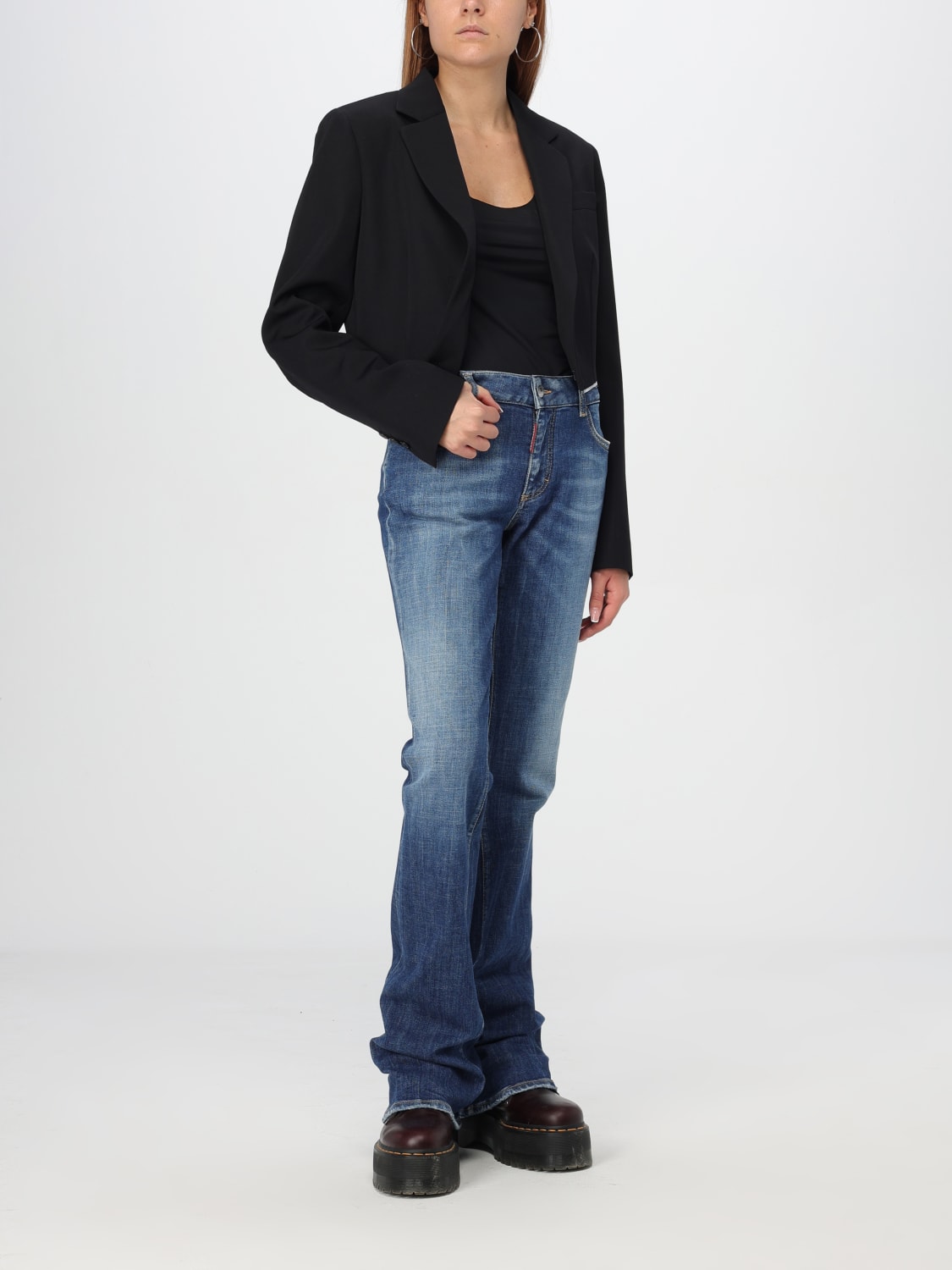 DSQUARED2 JEANS: Jeans femme Dsquared2, Bleu - Img 2