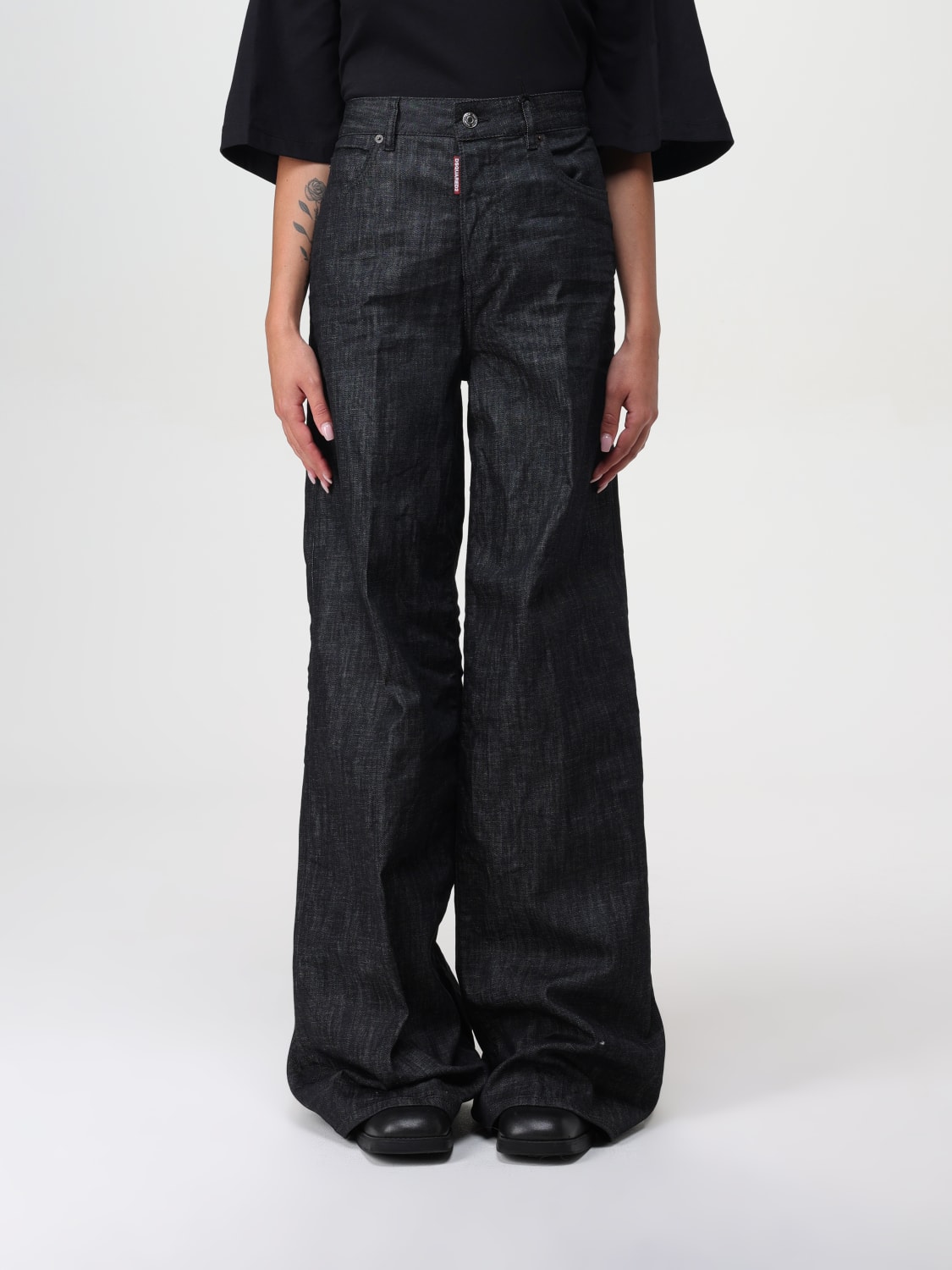 DSQUARED2 JEANS: Jeans woman Dsquared2, Black - Img 1