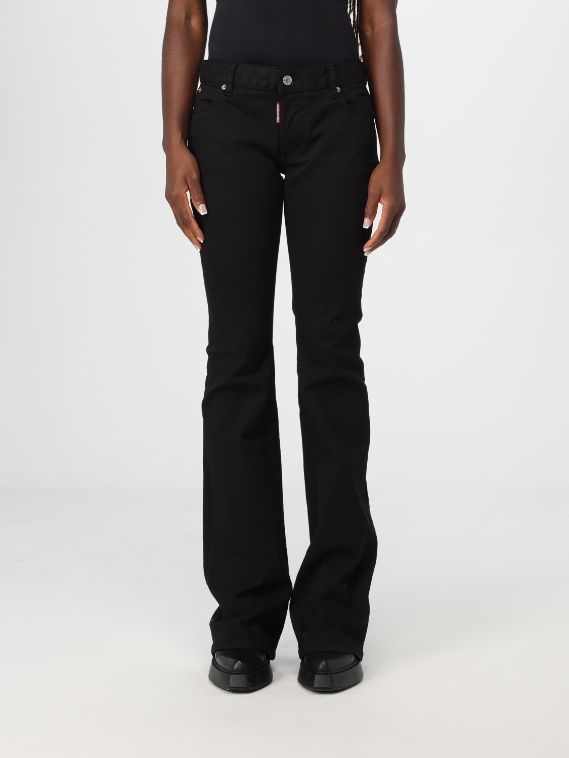 DSQUARED2 JEANS: Jeans femme Dsquared2, Noir - Img 1