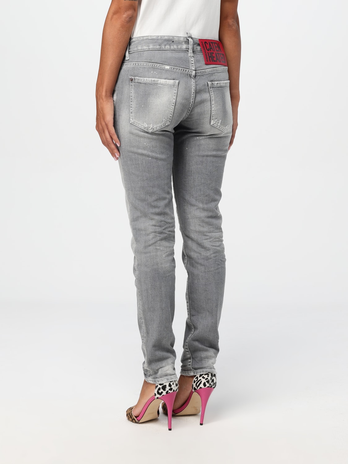 DSQUARED2 JEANS: Jeans woman Dsquared2, Grey - Img 2