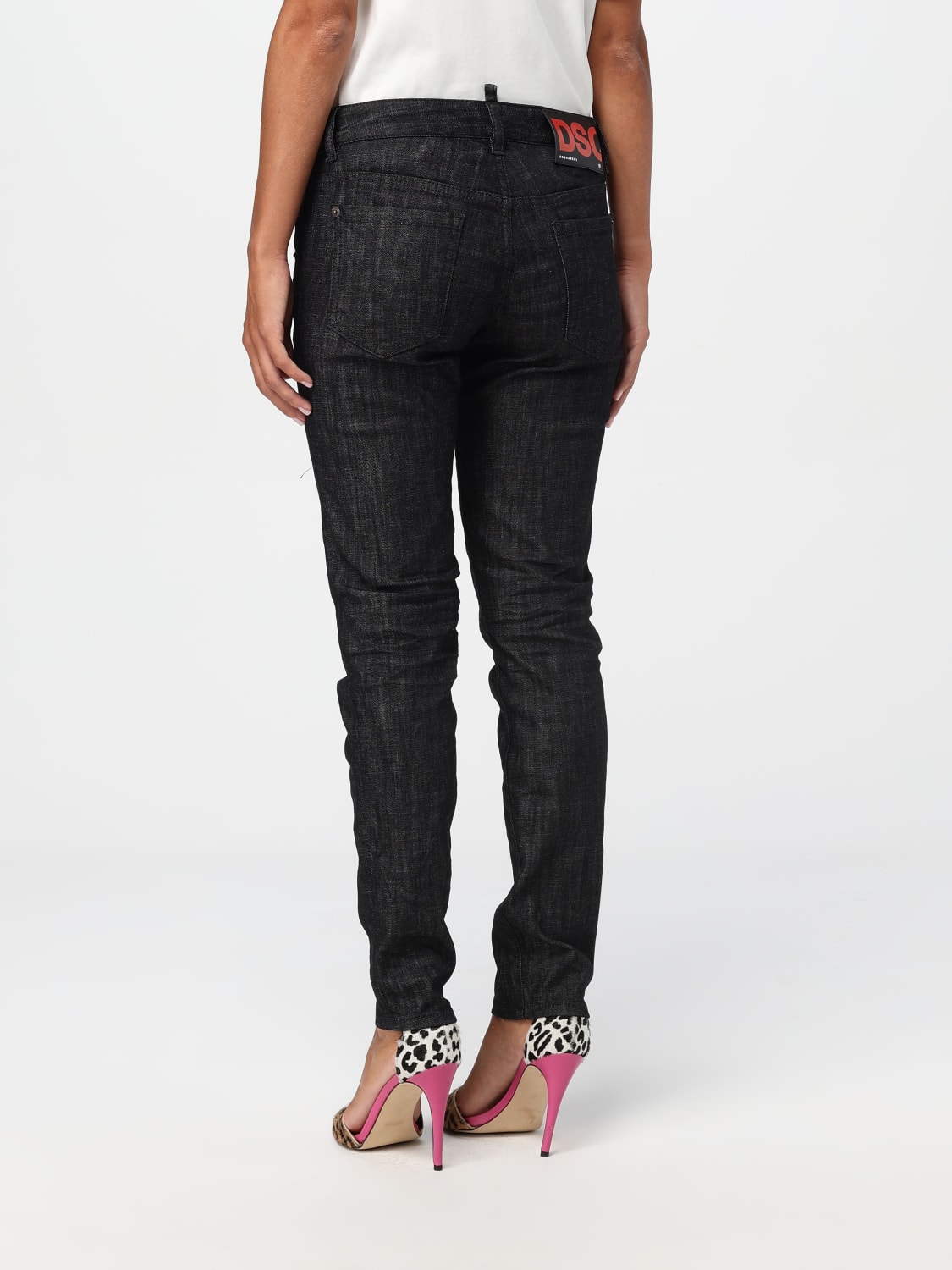 DSQUARED2 JEANS: Jeans woman Dsquared2, Black - Img 2