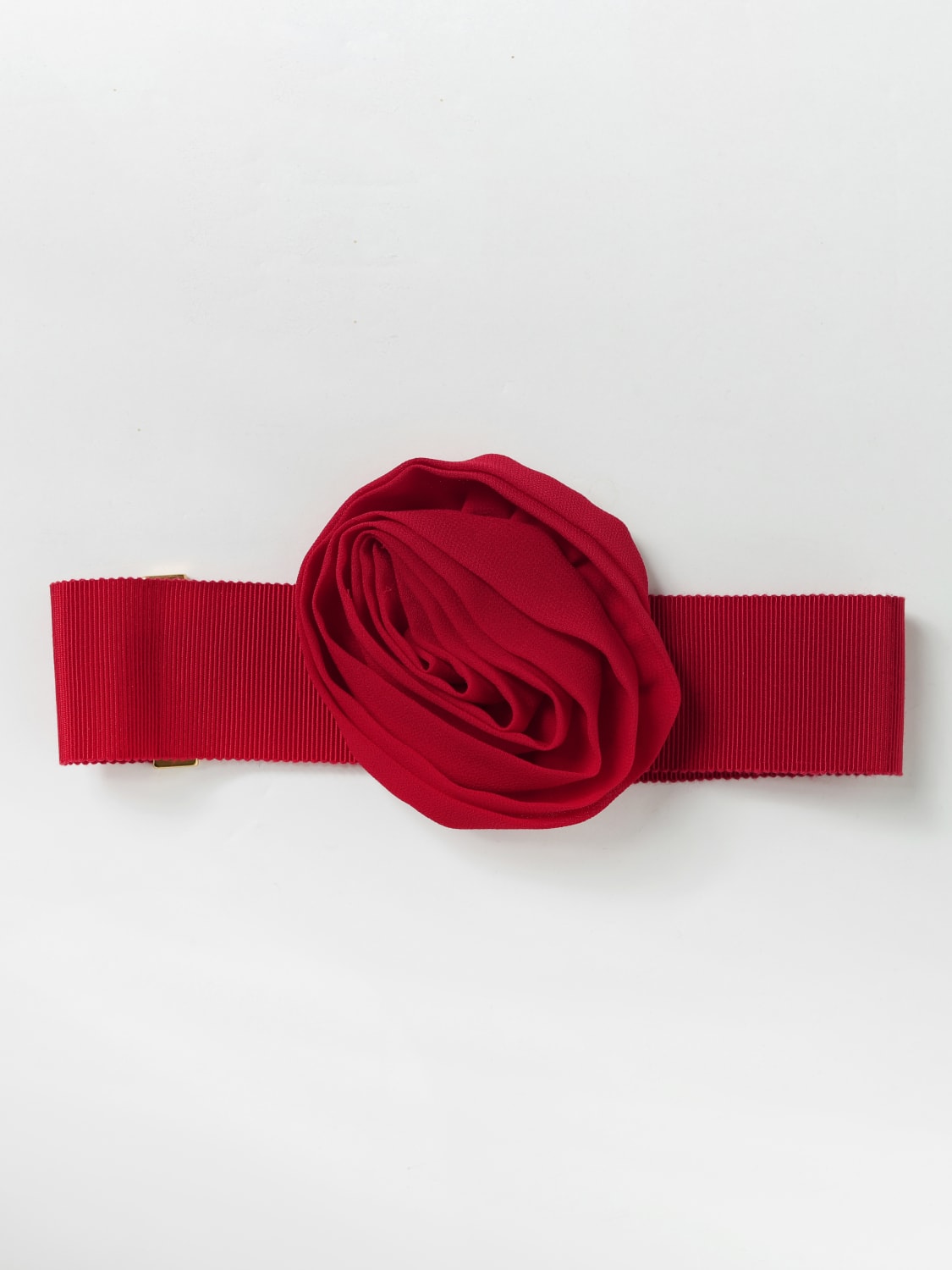 BLUMARINE GIOIELLI: Choker Blumarine in gros-grain con rosa , Rosso - Img 1