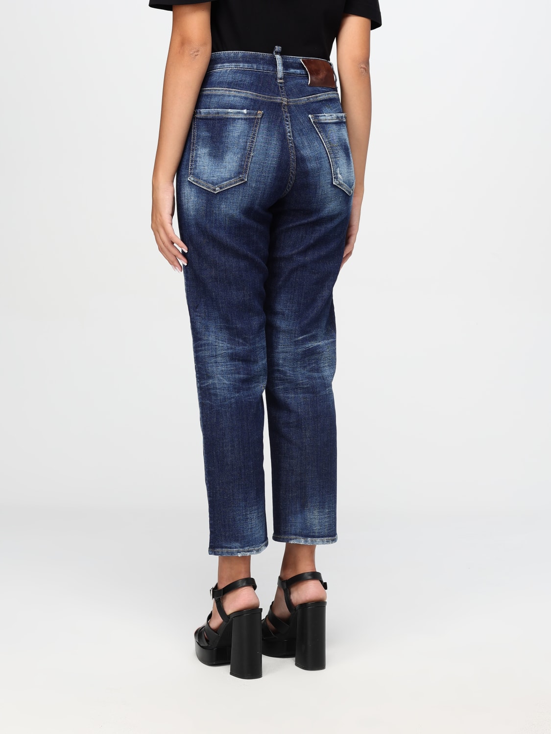 DSQUARED2 JEANS: Jeans femme Dsquared2, Bleu - Img 3