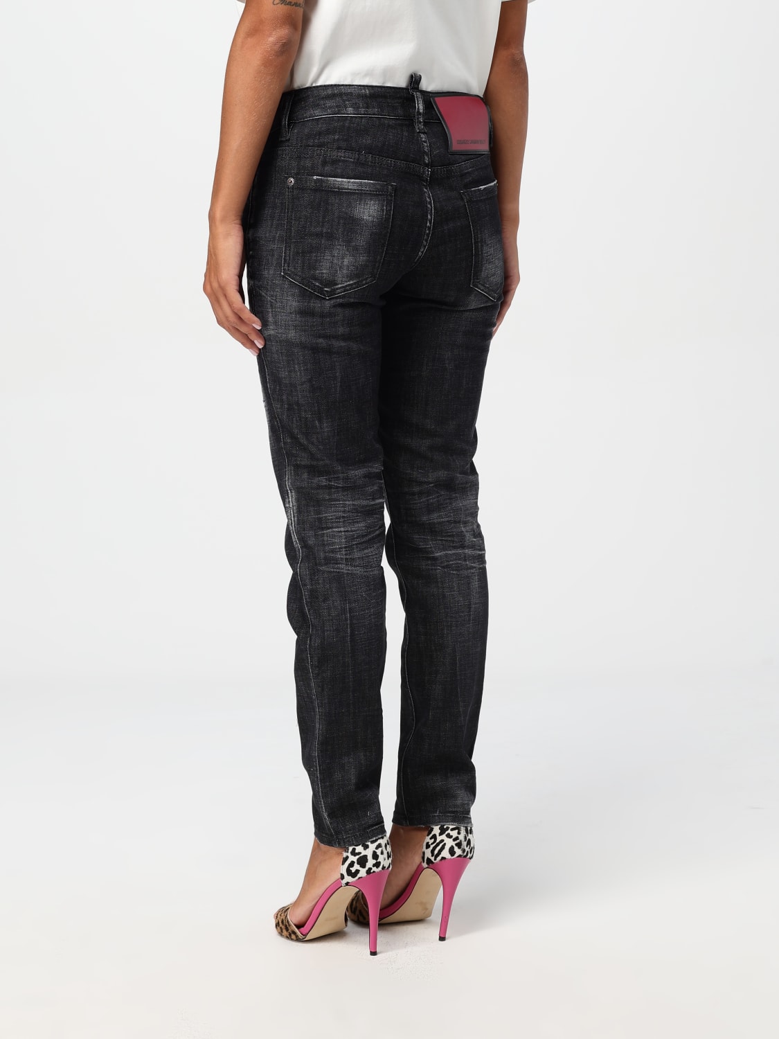 DSQUARED2 JEANS: Jeans femme Dsquared2, Noir - Img 2