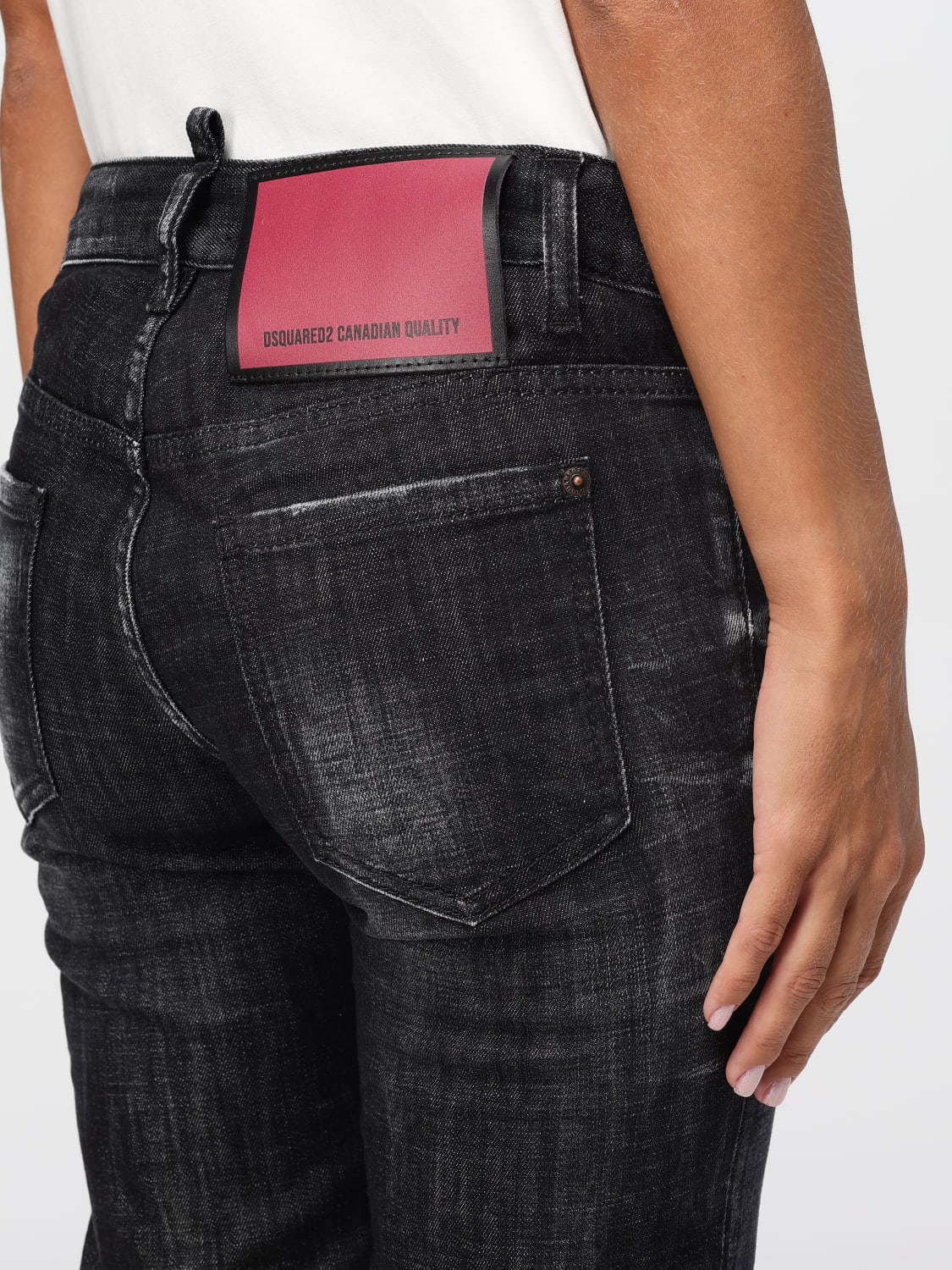 DSQUARED2 JEANS: Jeans femme Dsquared2, Noir - Img 3