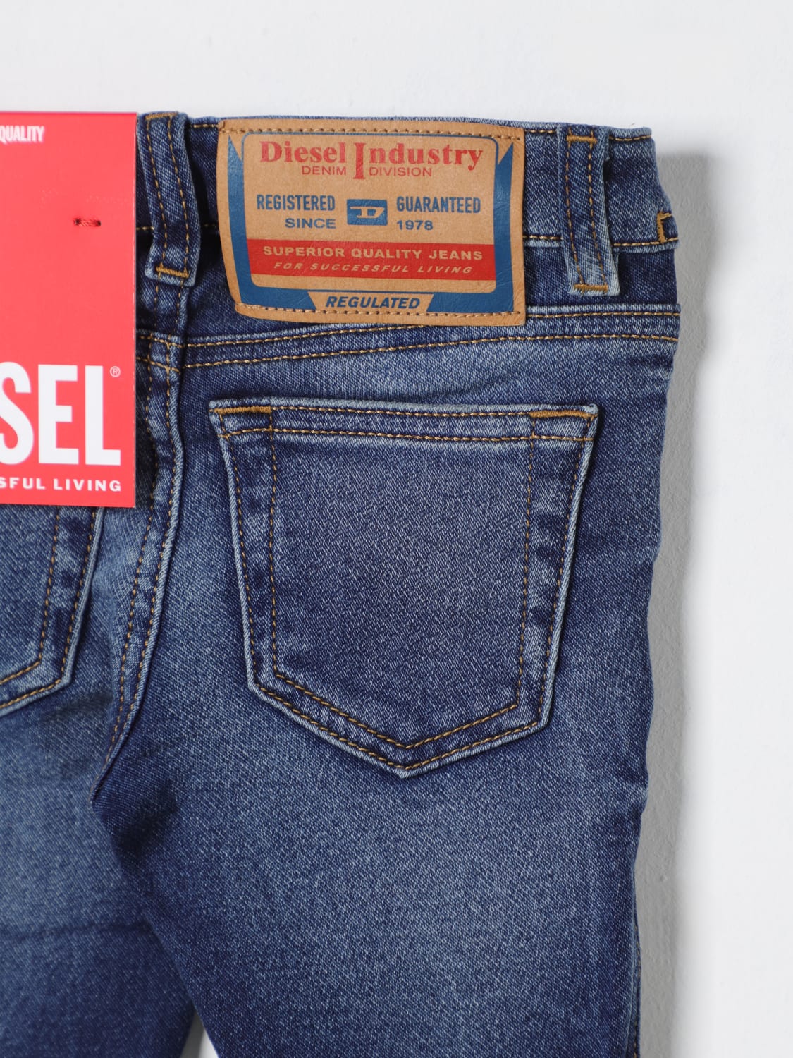 DIESEL JEANS: Hose kinder Diesel, Blau - Img 3